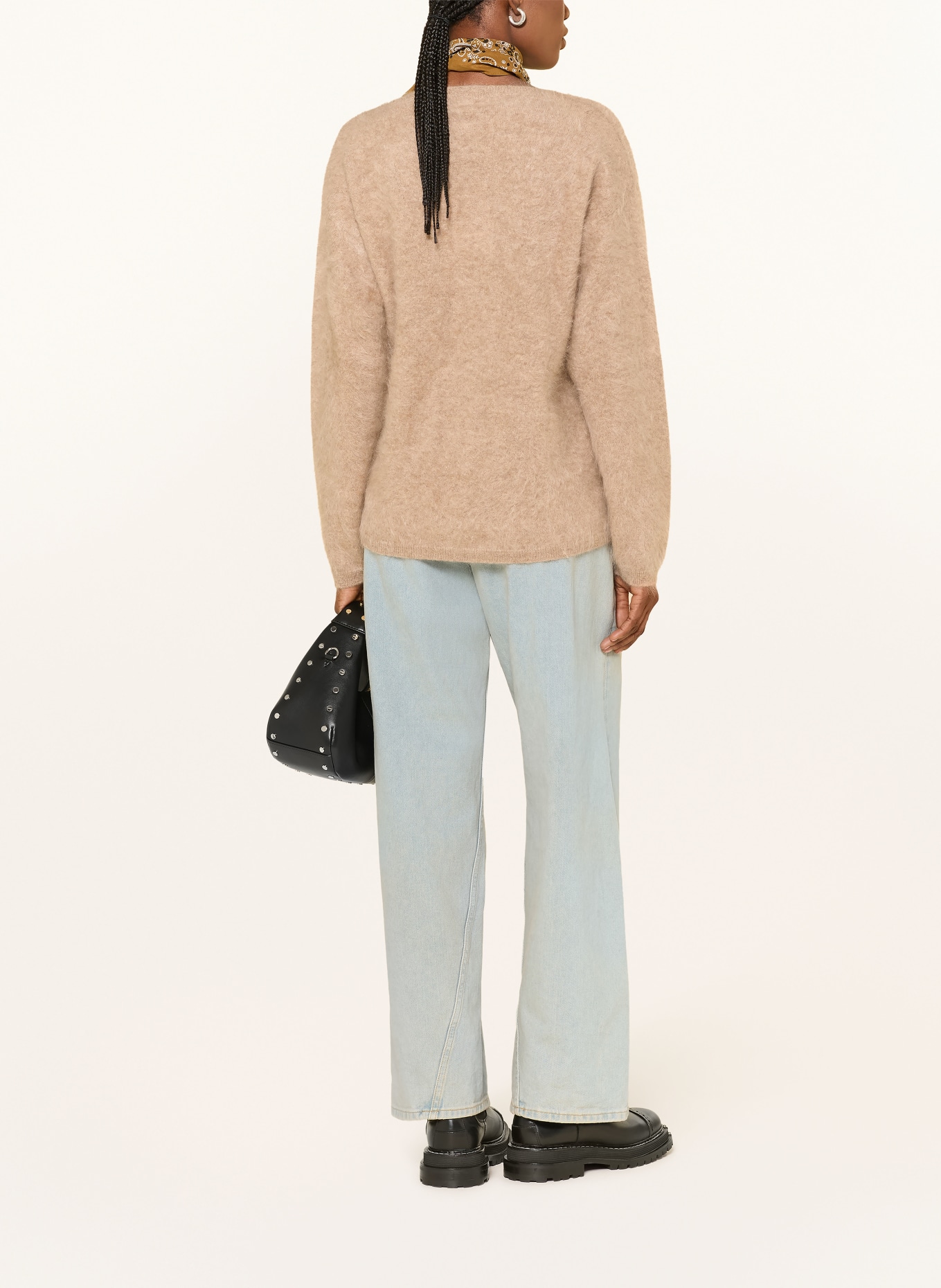 MRS & HUGS Pull en cachemire: CHAMEAU