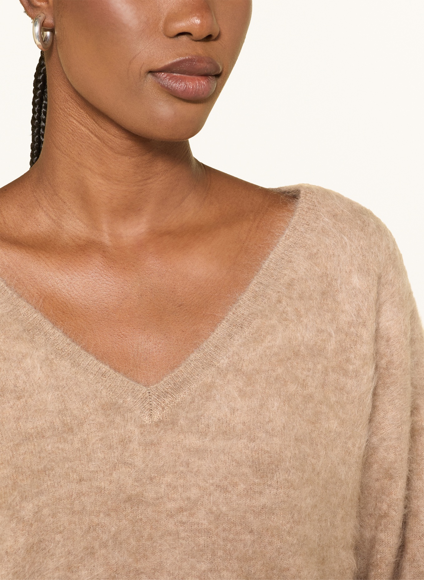 MRS & HUGS Pull en cachemire: CHAMEAU