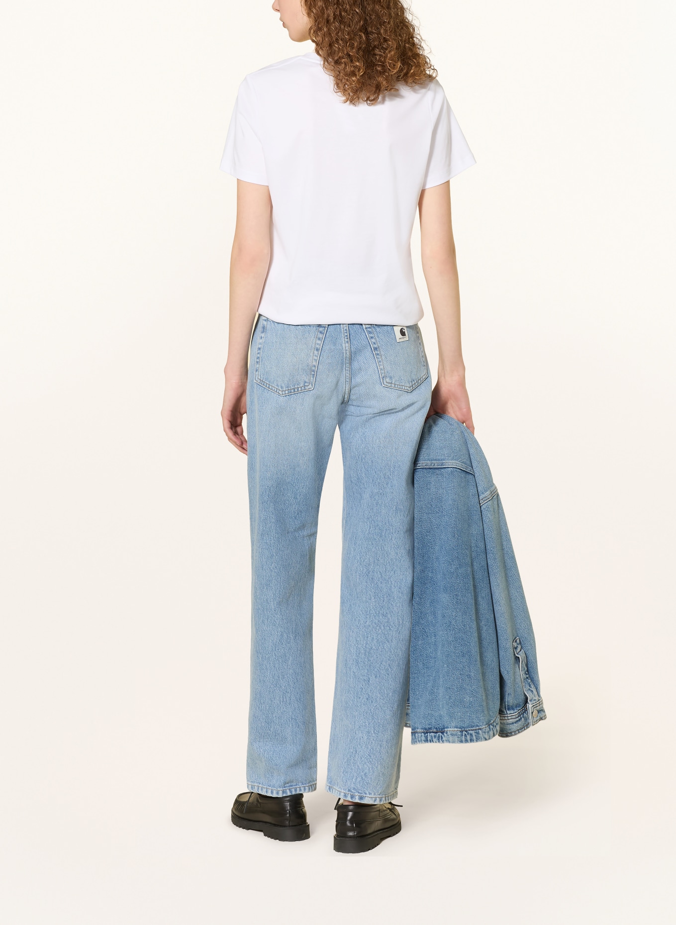 carhartt WIP Proste dżinsy NOXON: 01WU Blue, heavy worn bleached
