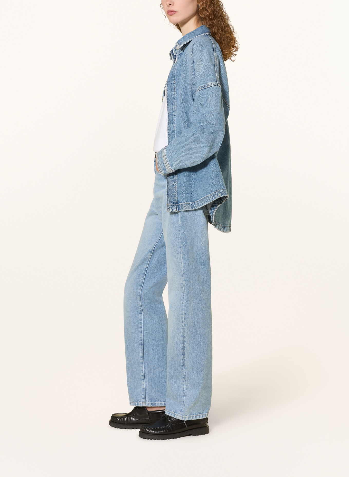 carhartt WIP Proste dżinsy NOXON: 01WU Blue, heavy worn bleached