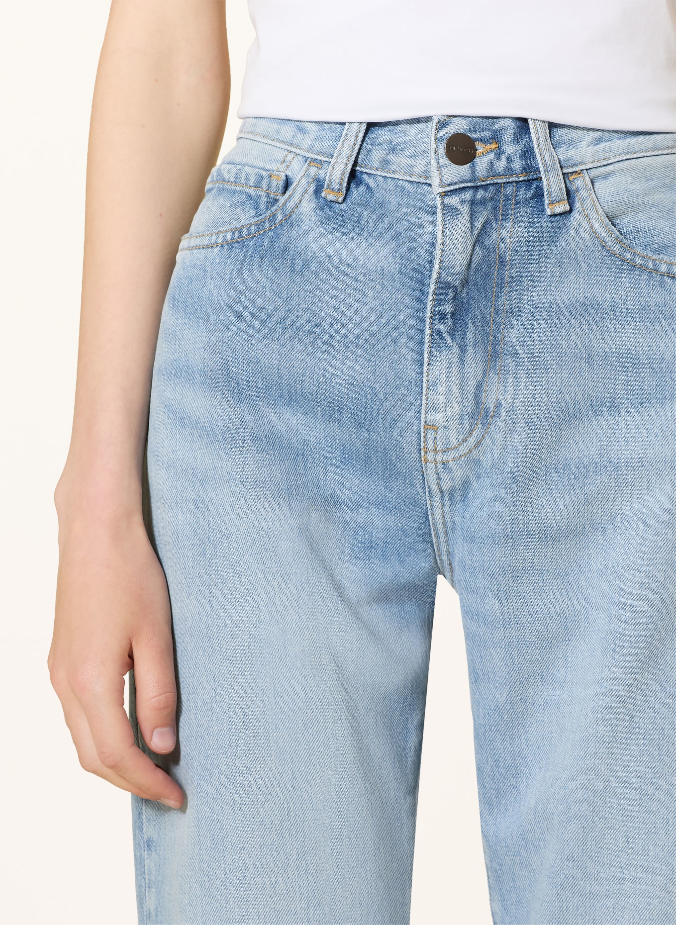 carhartt WIP Proste dżinsy NOXON: 01WU Blue, heavy worn bleached