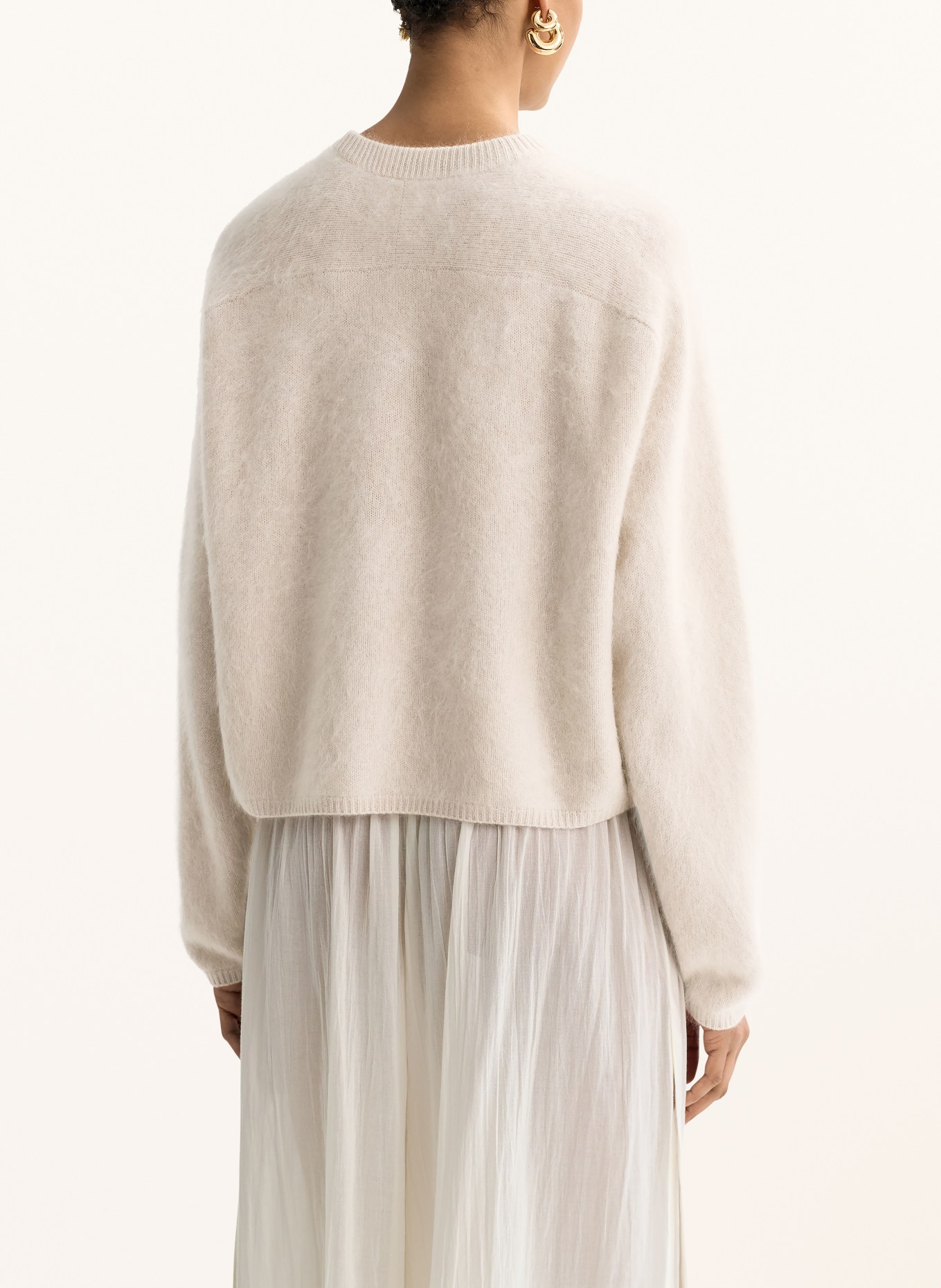 SOFT GOAT Cashmere-Pullover: ECRU