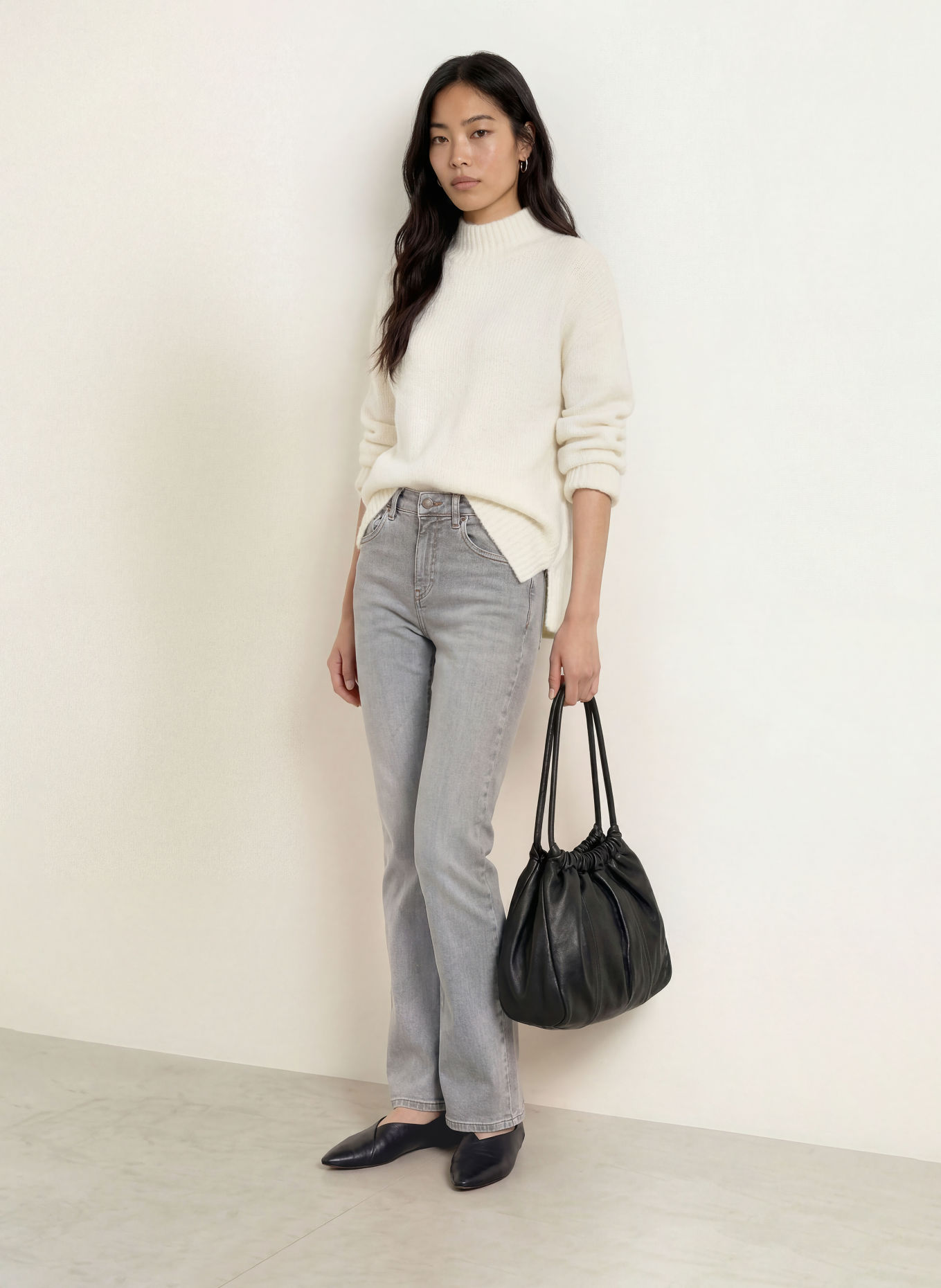 MOS MOSH MMERIM THORA sweater with alpaca: ECRU