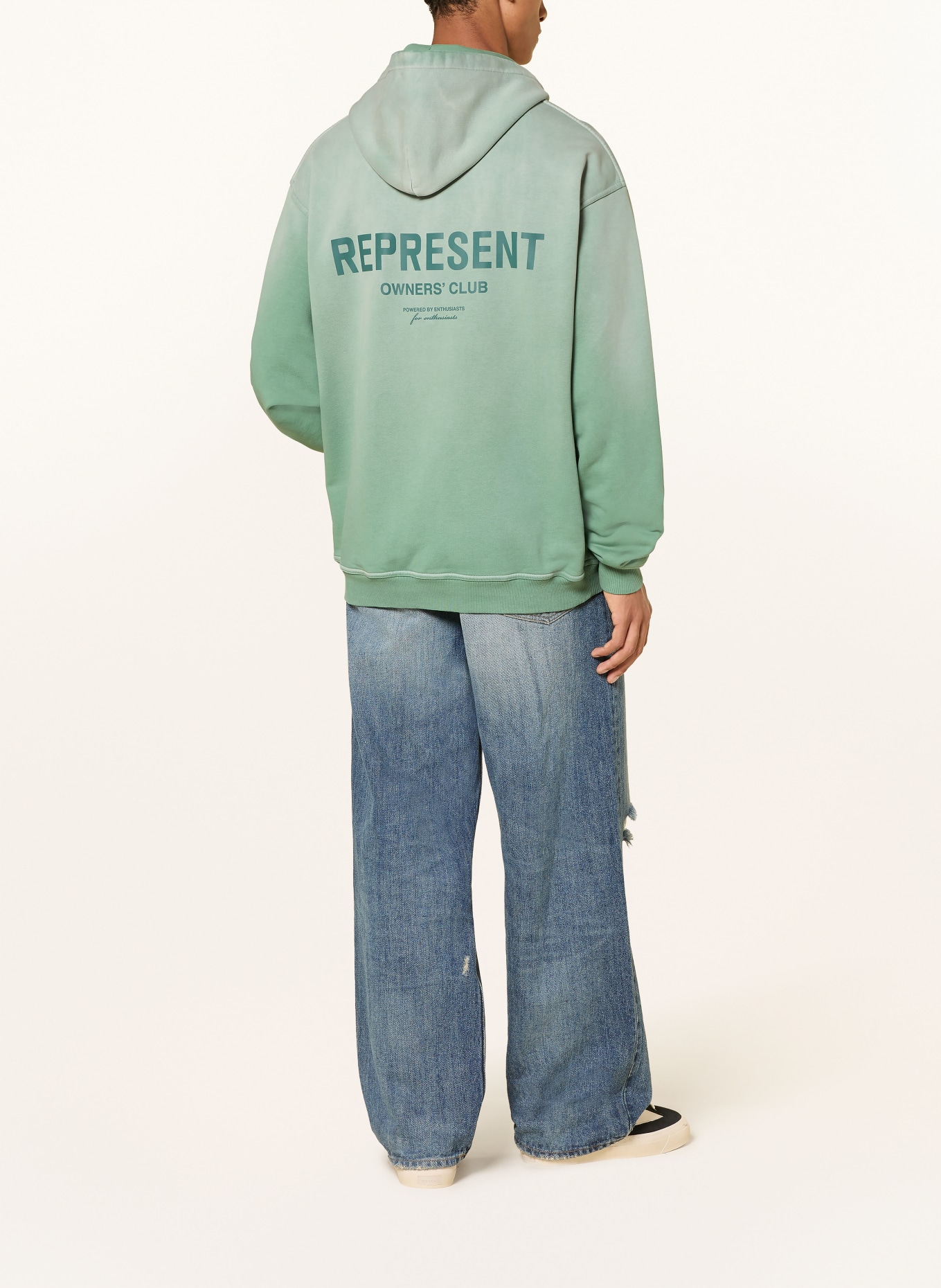 REPRESENT Oversized hoodie REPRESENT OWNERS' CLUB: LIGHT GREEN / GREEN