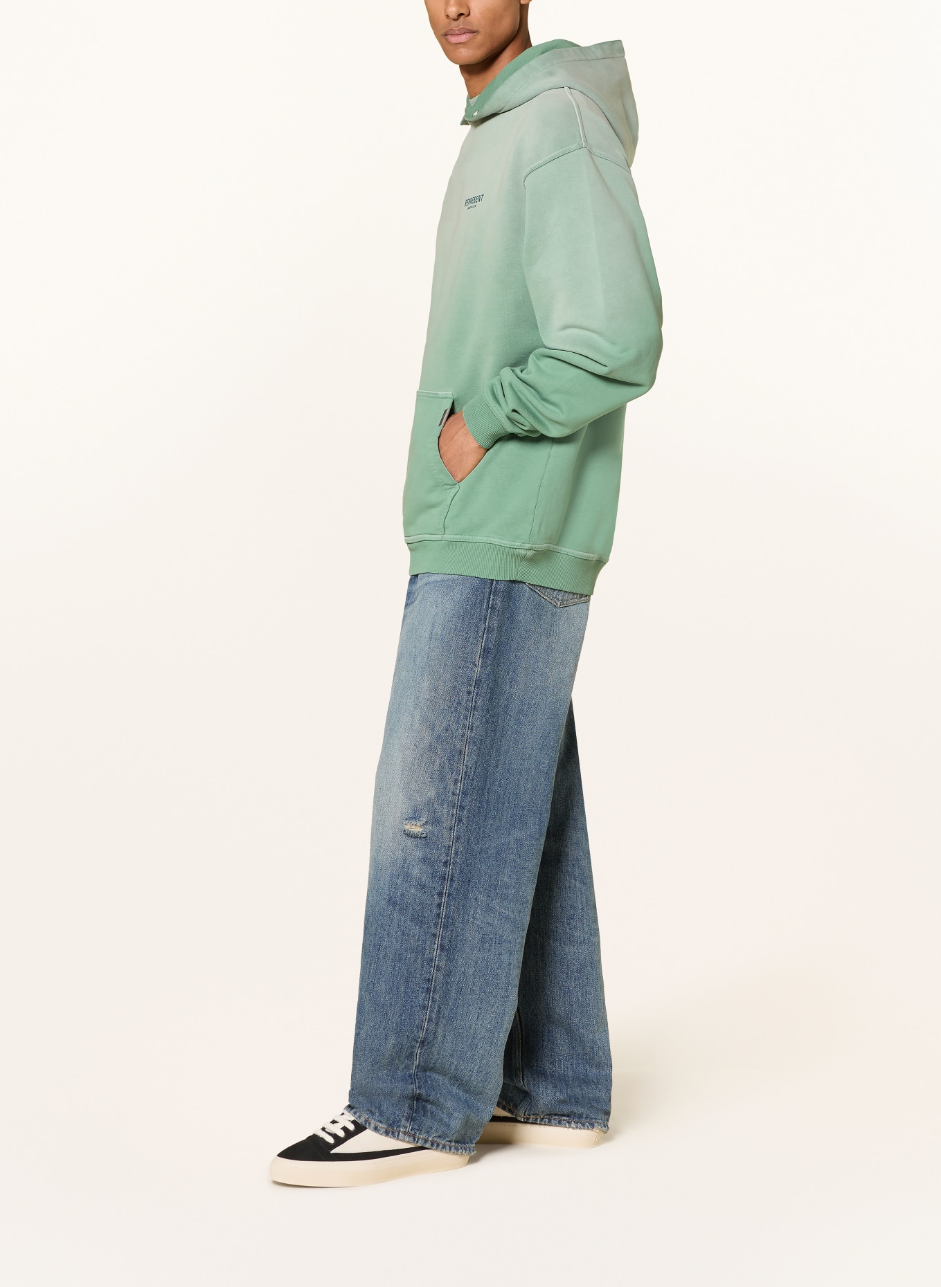 REPRESENT Oversized hoodie REPRESENT OWNERS' CLUB: LIGHT GREEN / GREEN