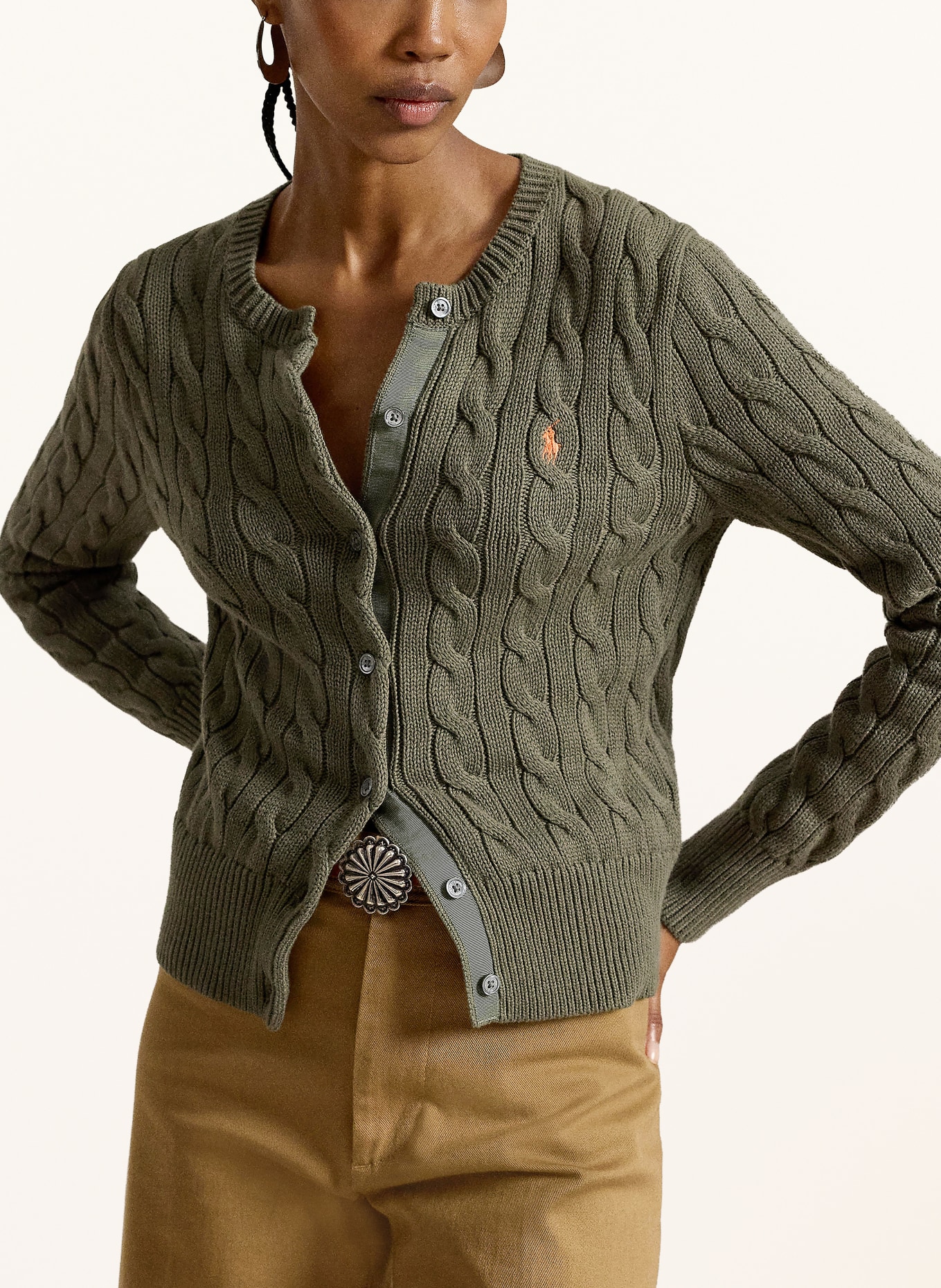 POLO RALPH LAUREN Strickjacke: GRÜN