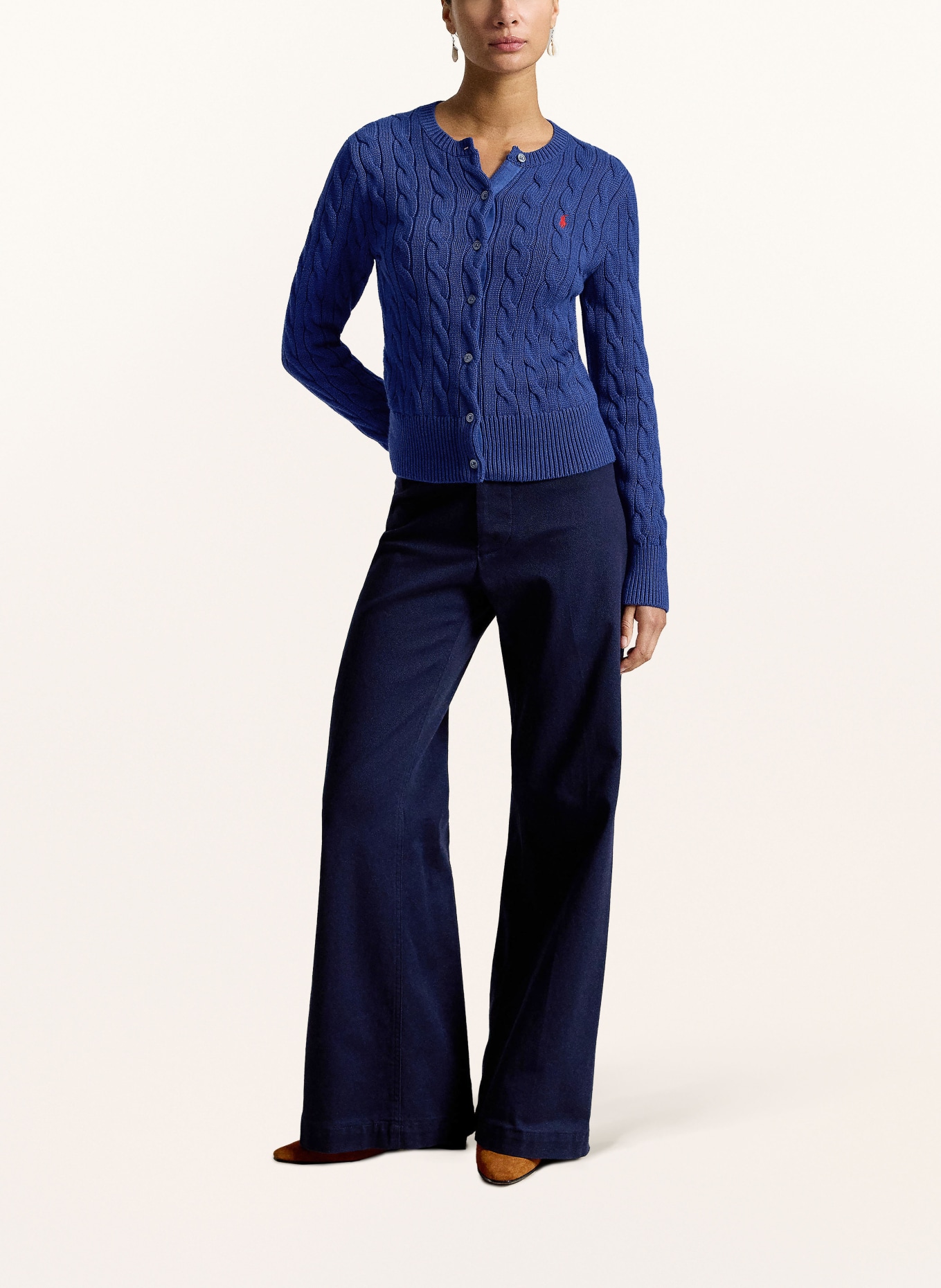 POLO RALPH LAUREN Strickjacke: BLAU