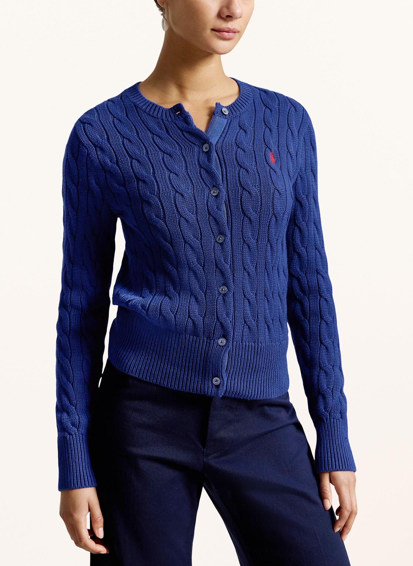 POLO RALPH LAUREN Strickjacke: BLAU