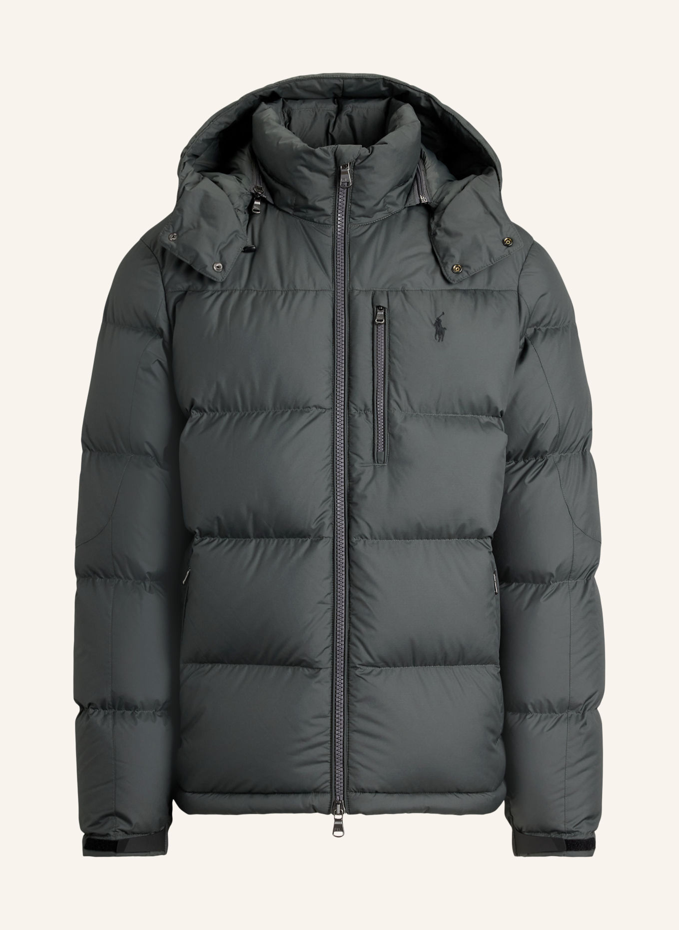 POLO RALPH LAUREN Daunenjacke GORHAM mit abnehmbarer Kapuze: GRAU