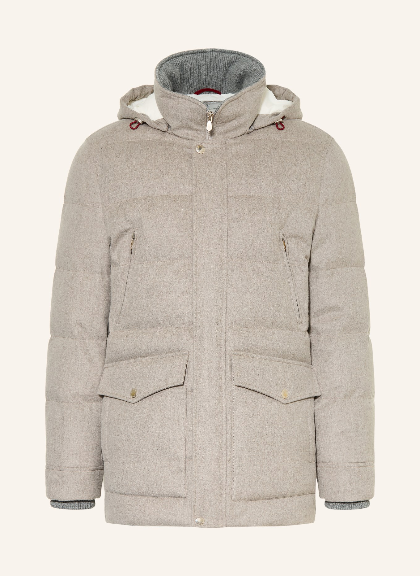 BRUNELLO CUCINELLI Parka puchowa: JASNOCZARY