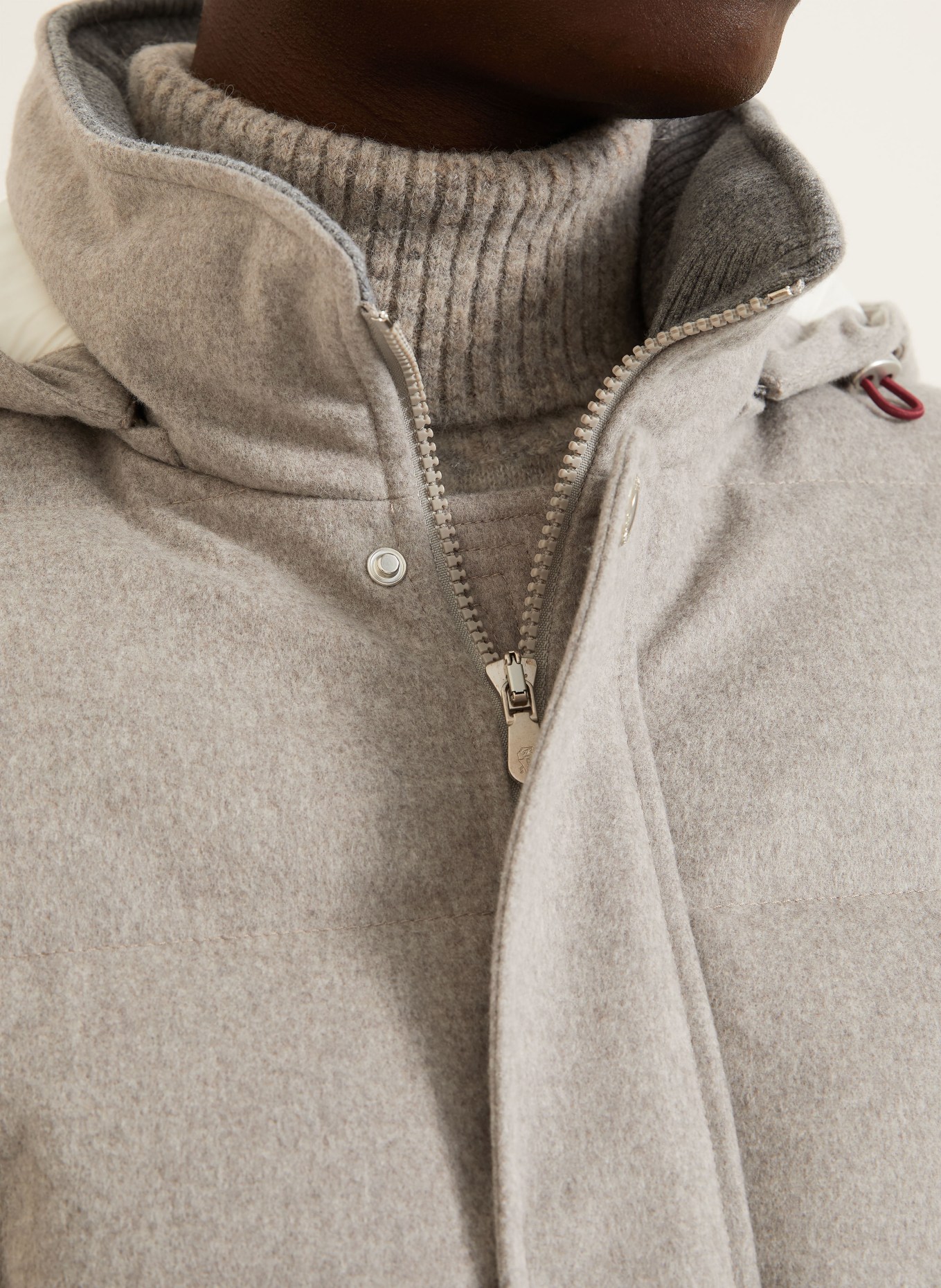 BRUNELLO CUCINELLI Parka puchowa: JASNOCZARY