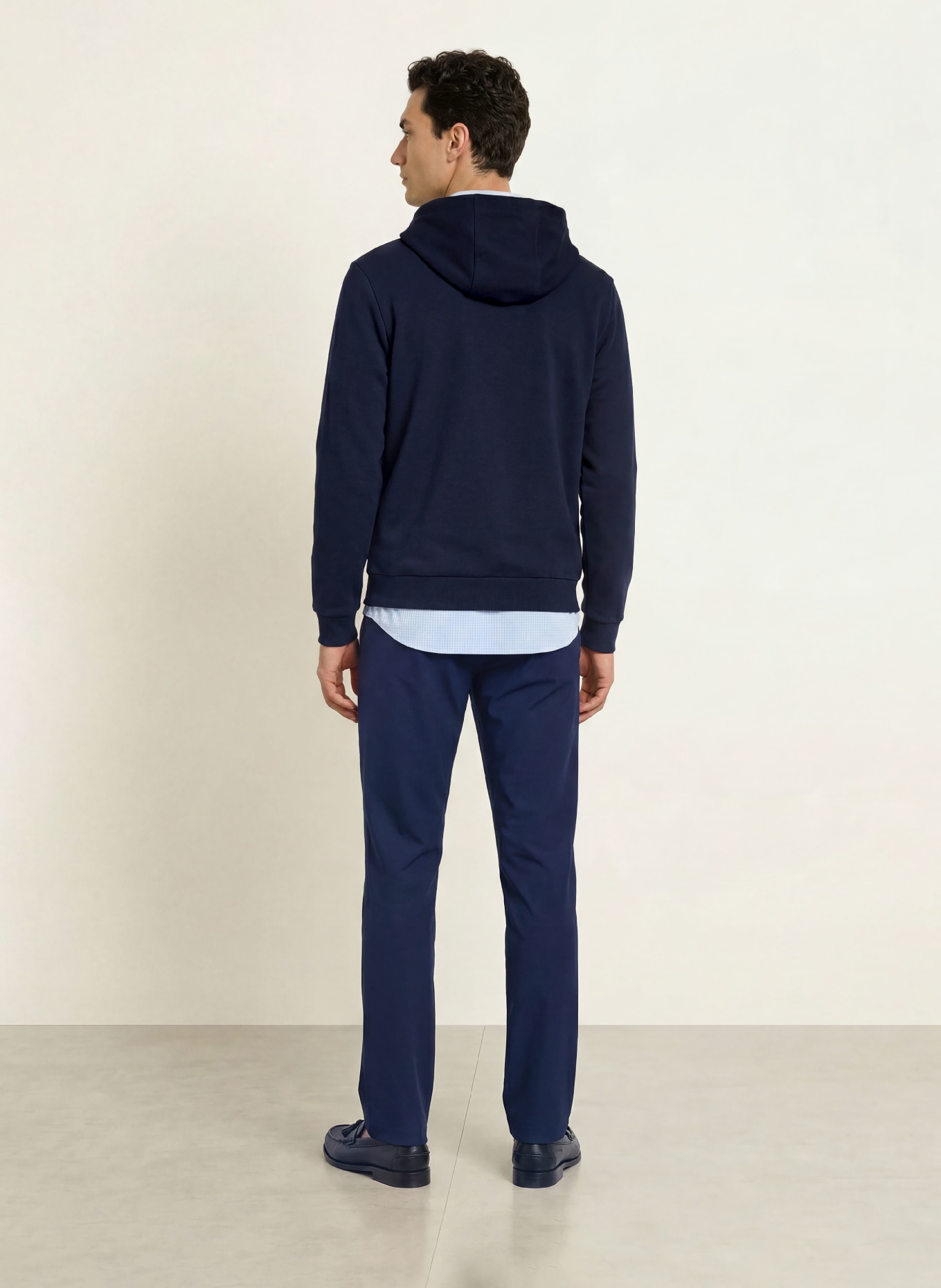 TOMMY HILFIGER Chino DENTON Straight Fit: MØRKEBLÅ