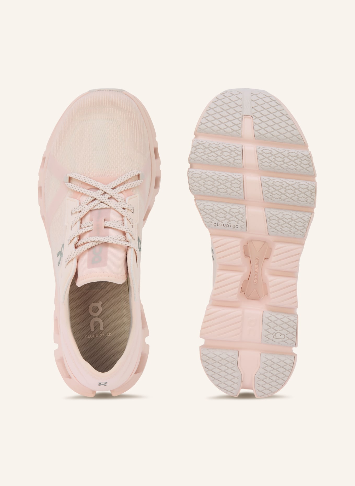 On Sneaker CLOUD X4 AD: ROSE CLAIR