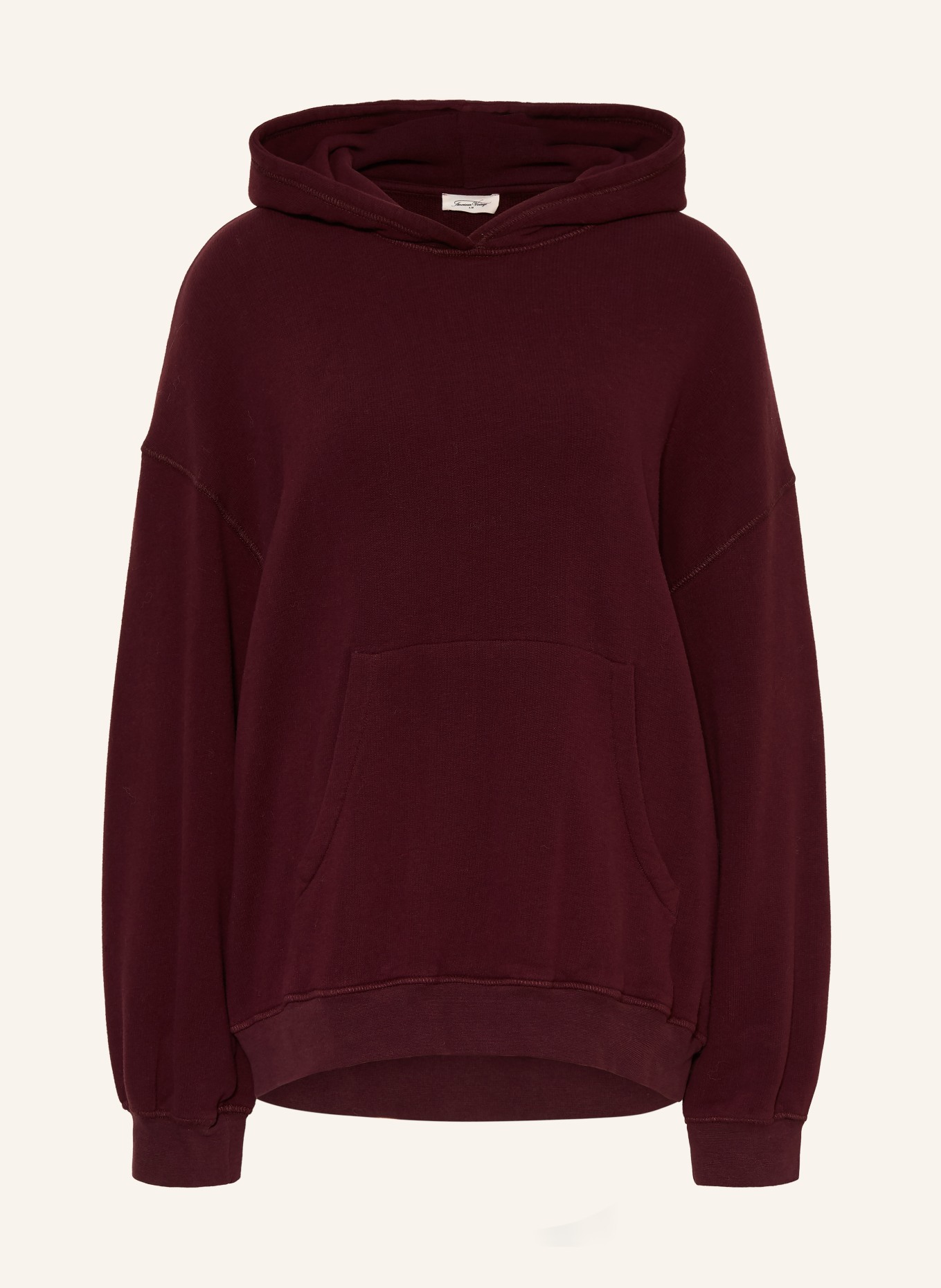 American Vintage Oversized hoodie ATUBAY: DONKERROOD