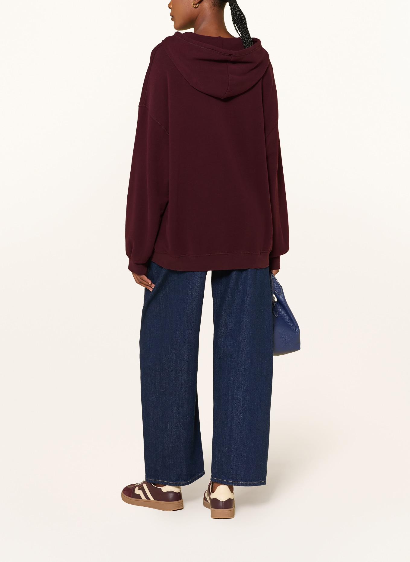 American Vintage Oversized hoodie ATUBAY: DONKERROOD