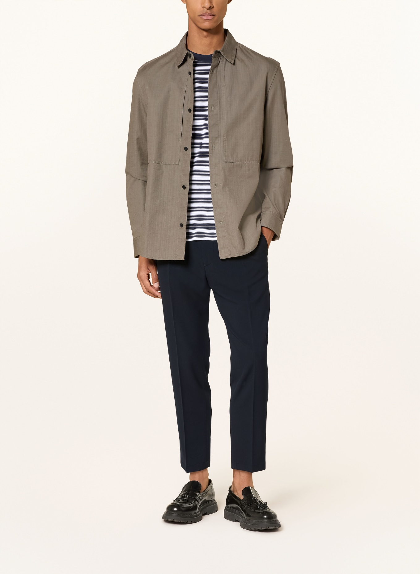 DRYKORN Pantalon CHASY coupe extra slim: BLEU FONCÉ