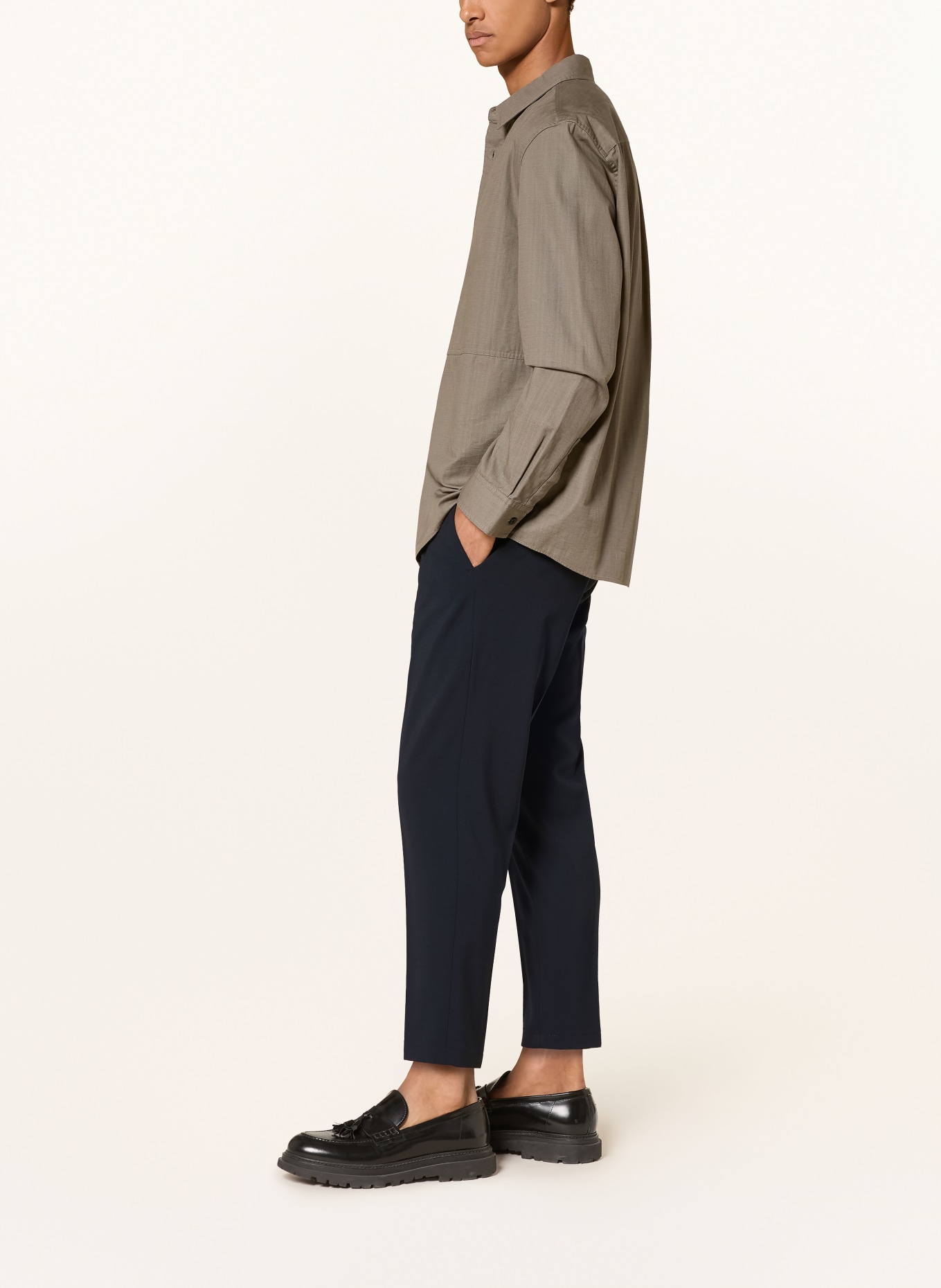 DRYKORN Pantalon CHASY coupe extra slim: BLEU FONCÉ