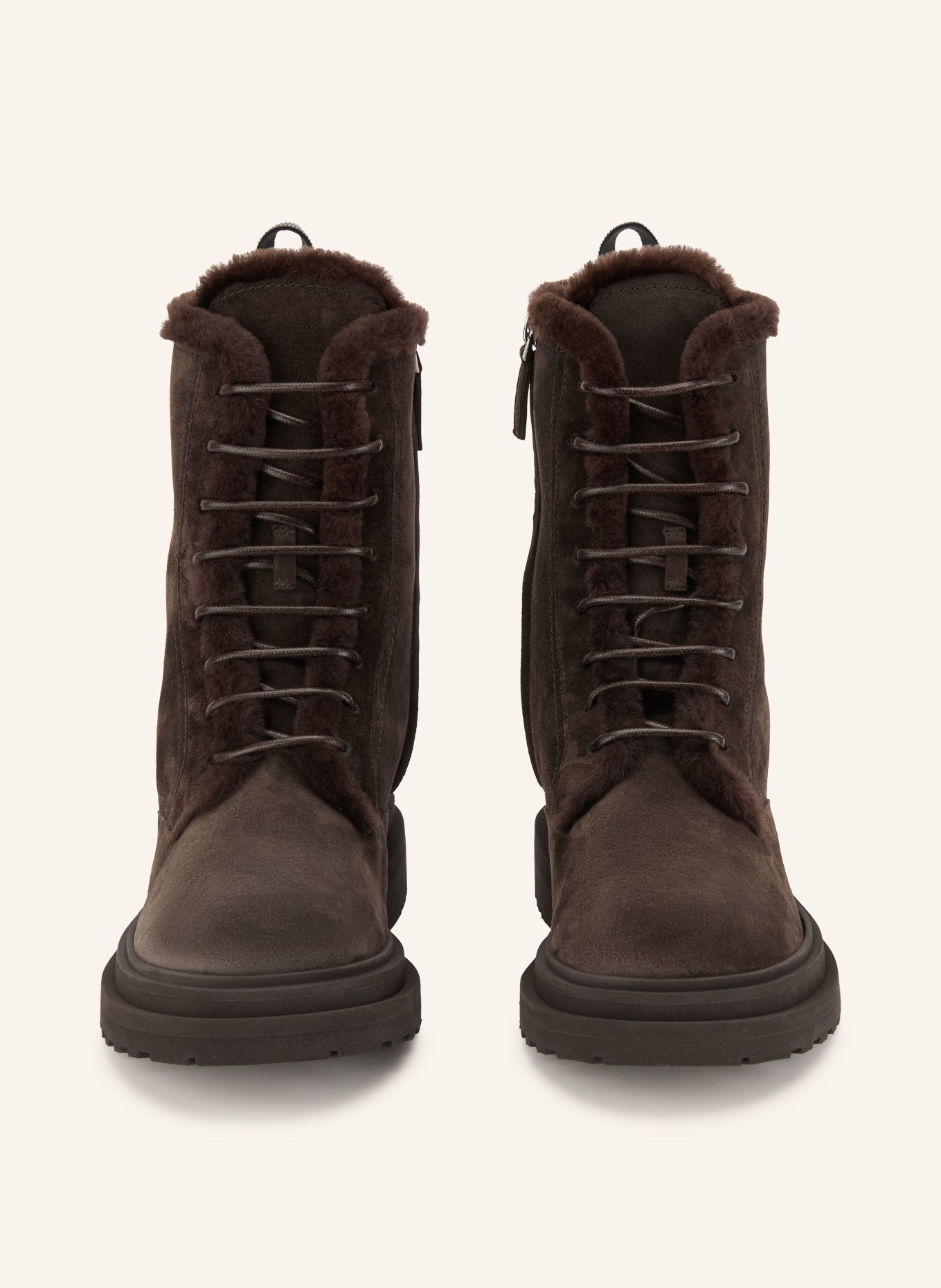 BRUNELLO CUCINELLI Schnürboots: MARRON FONCÉ