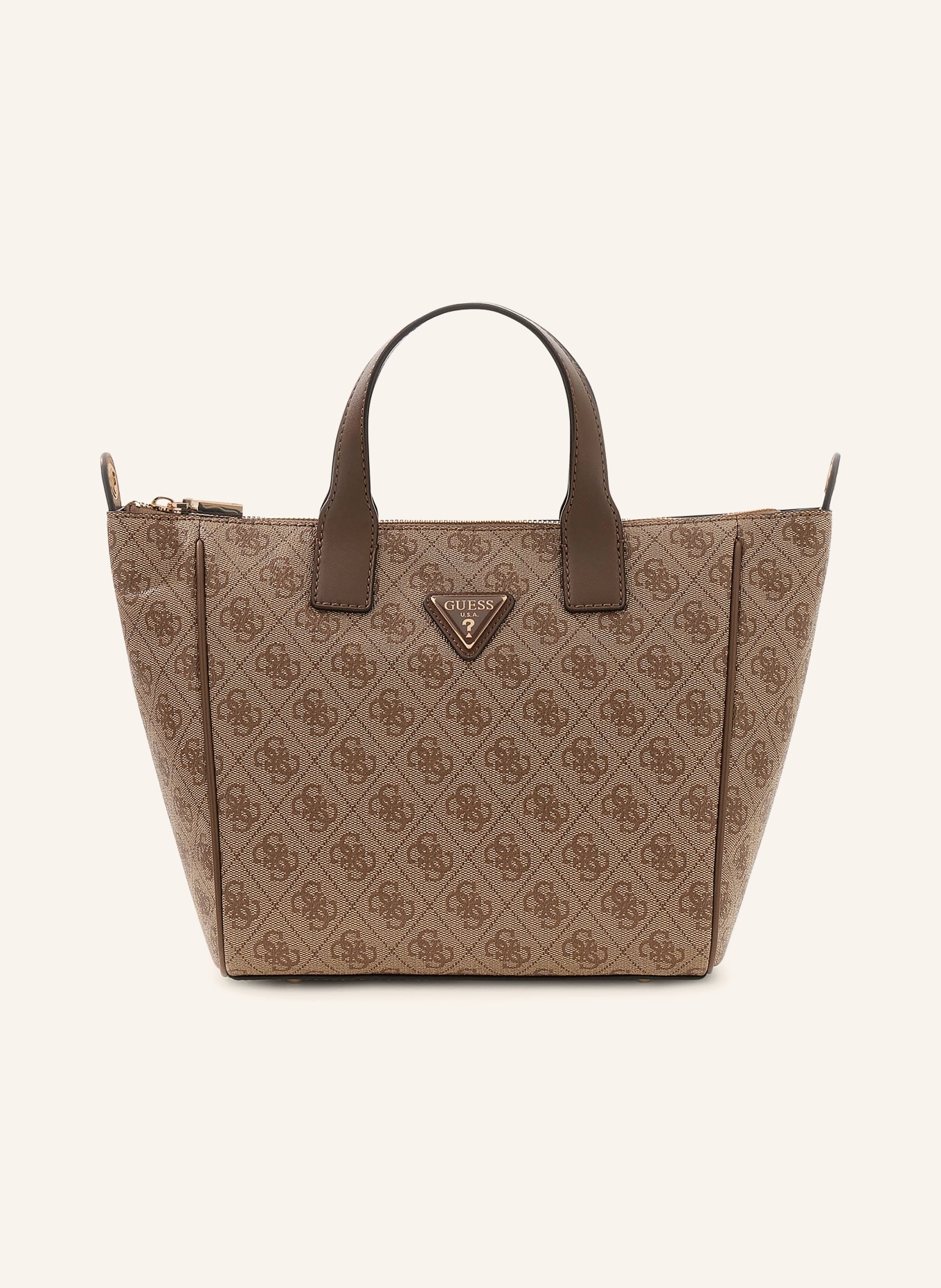 GUESS FOLLIE SMALL handbag: BEIGE / BROWN / TAUPE