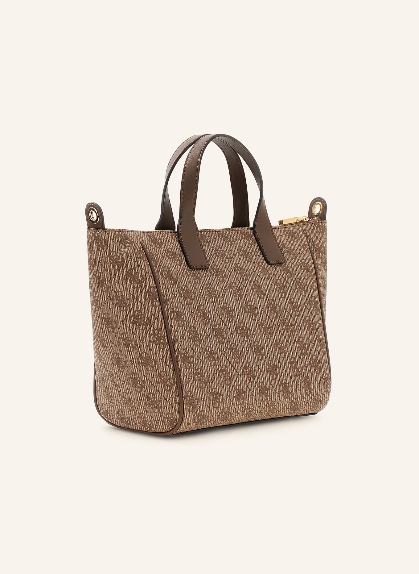 GUESS FOLLIE SMALL handbag: BEIGE / BROWN / TAUPE