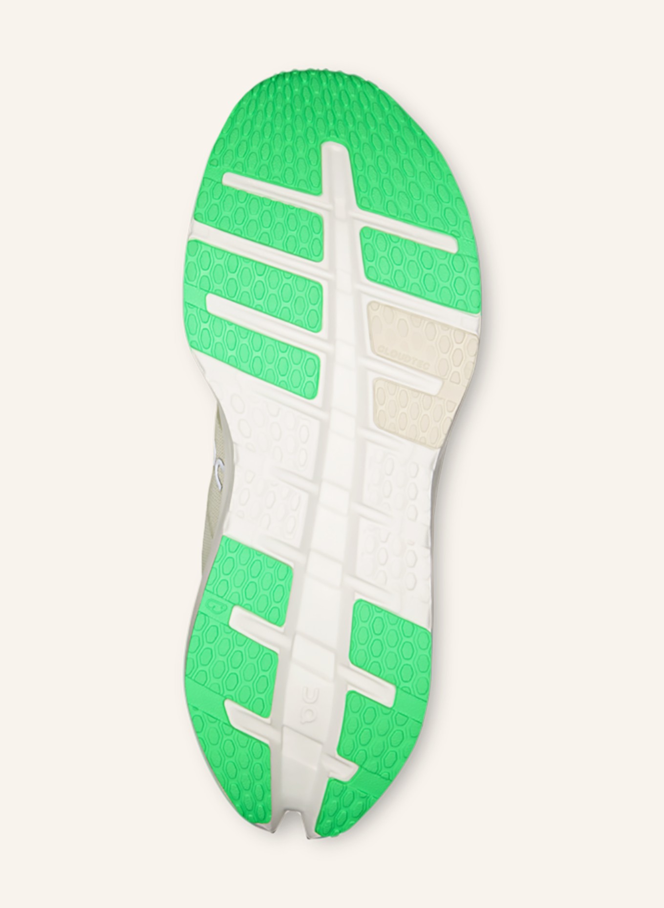 On CLOUDRUNNER 3 running shoes: WHITE / NEON GREEN