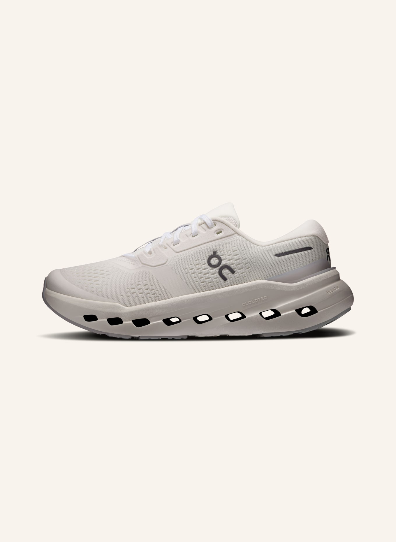 On Chaussures de course CLOUDRUNNER 3: BLANC / GRIS CLAIR