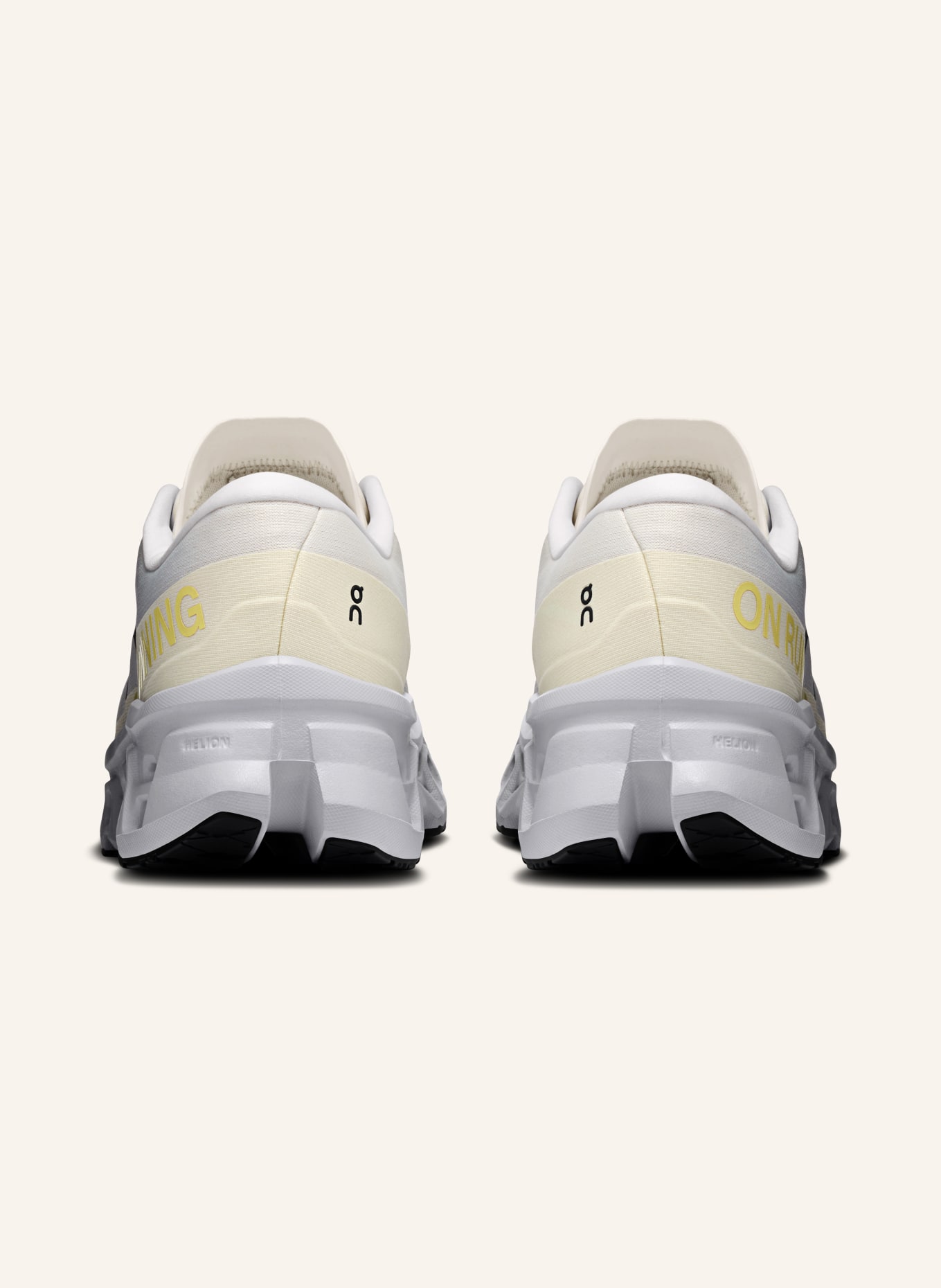 On CLOUDMONSTER 3 Running Shoes: LIGHT YELLOW / BEIGE / DARK YELLOW