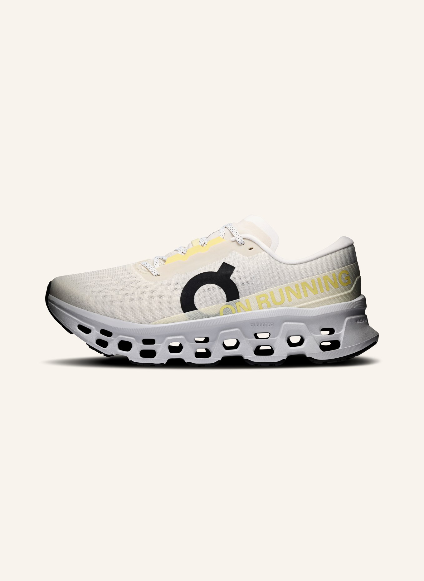 On CLOUDMONSTER 3 Running Shoes: LIGHT YELLOW / BEIGE / DARK YELLOW