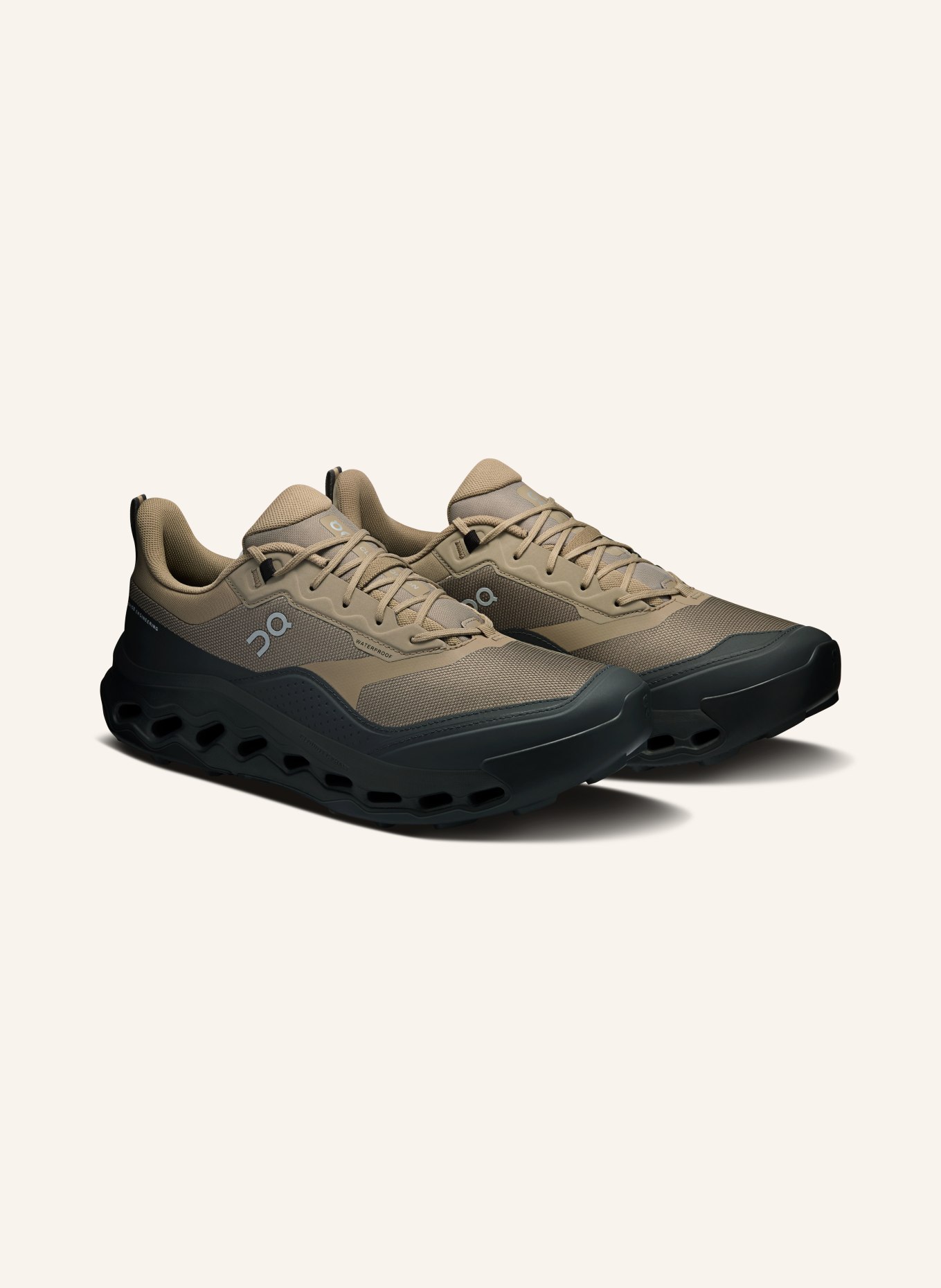On CLOUDHORIZON 2 WATERPROOF hiking boots: OLIVE / DARK GRAY