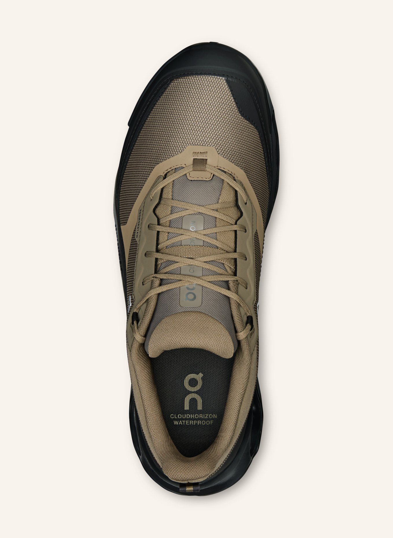 On CLOUDHORIZON 2 WATERPROOF hiking boots: OLIVE / DARK GRAY