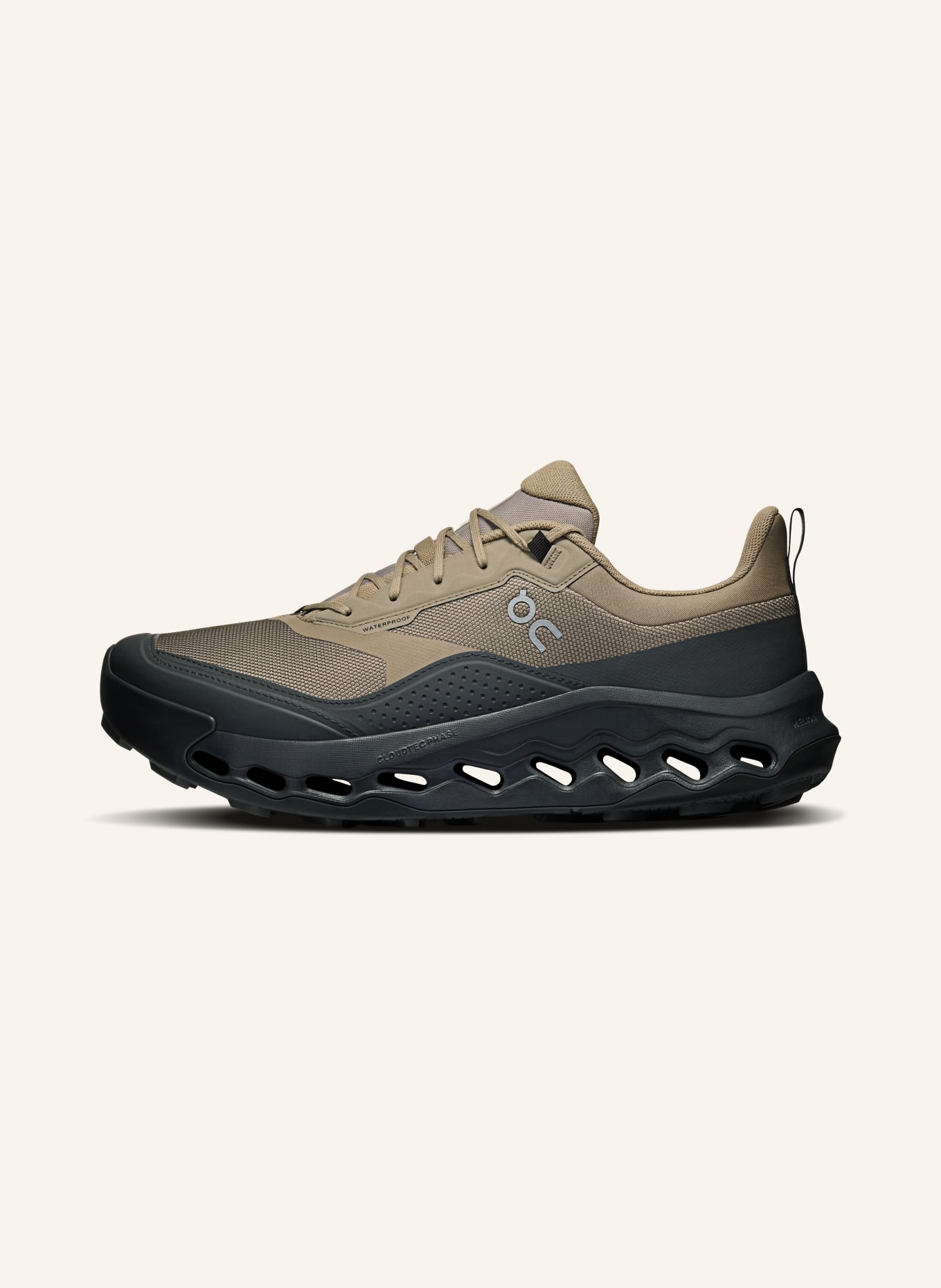 On CLOUDHORIZON 2 WATERPROOF hiking boots: OLIVE / DARK GRAY