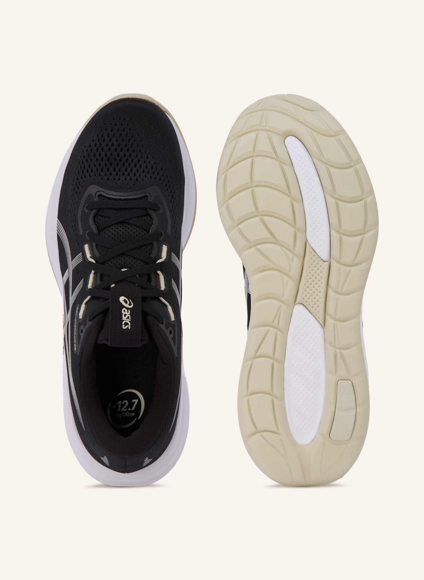 ASICS Chaussures de course GEL-CUMULUS 28: NOIR / BLANC