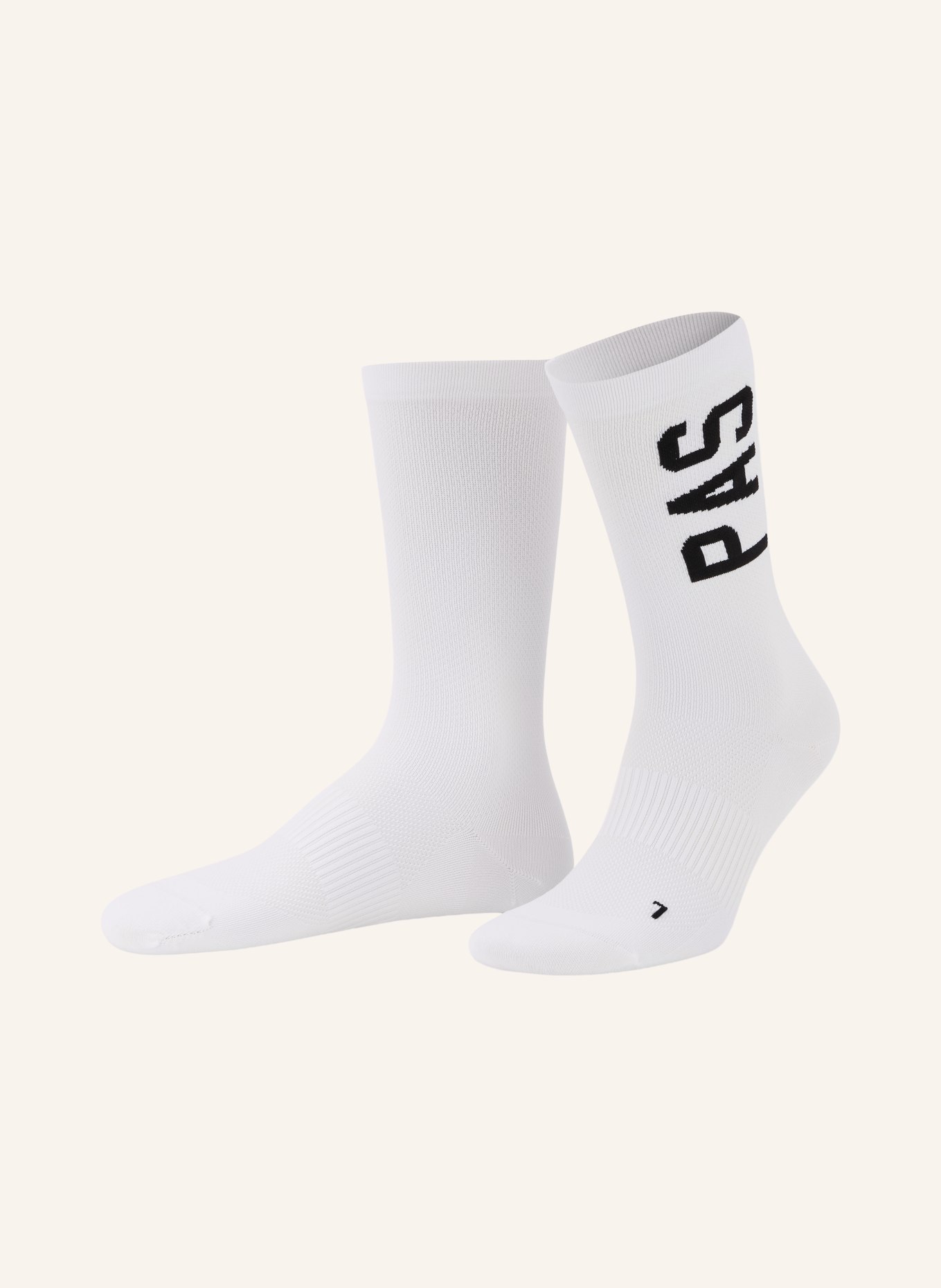 PAS NORMAL STUDIOS Chaussettes de cyclisme RACE: BLANC