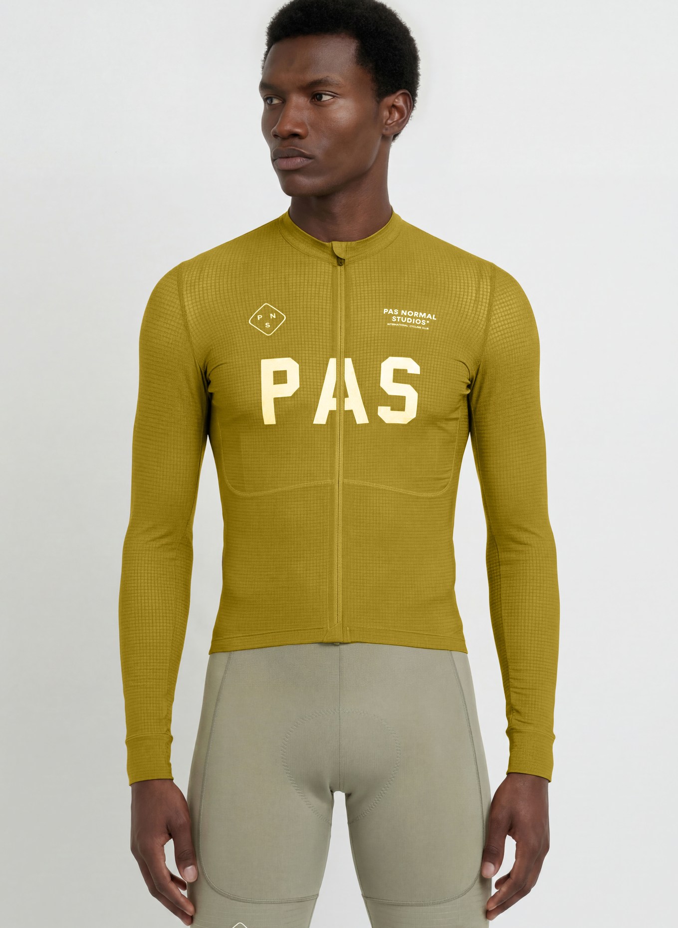 PAS NORMAL STUDIOS Radtrikot MECHANISM PRO: KHAKI / WEISS