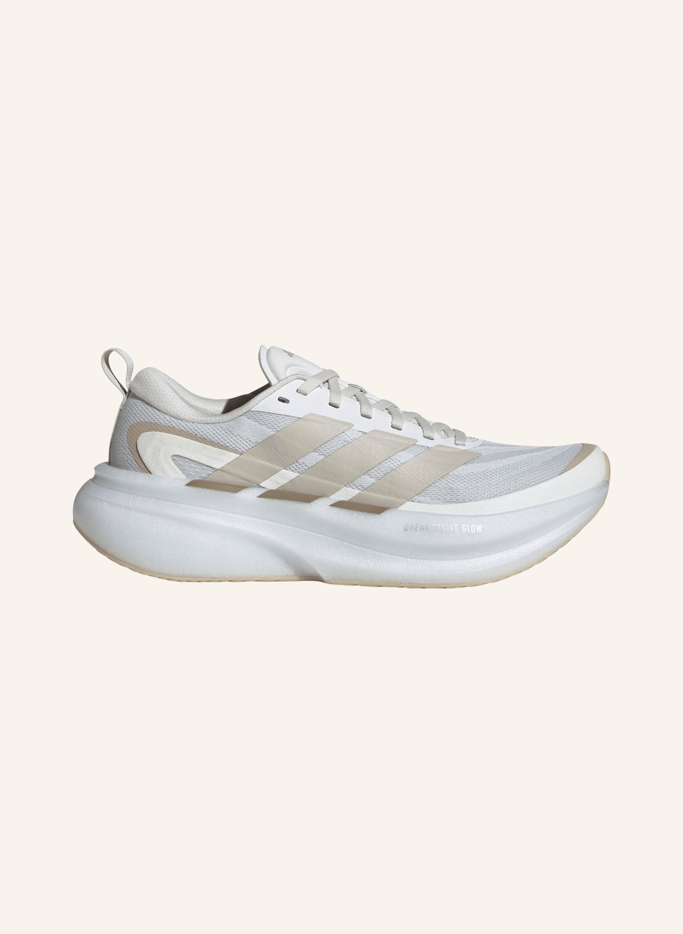 adidas Buty do biegania SUPERNOVA GLIDE W: BIAŁY / BEŻOWY
