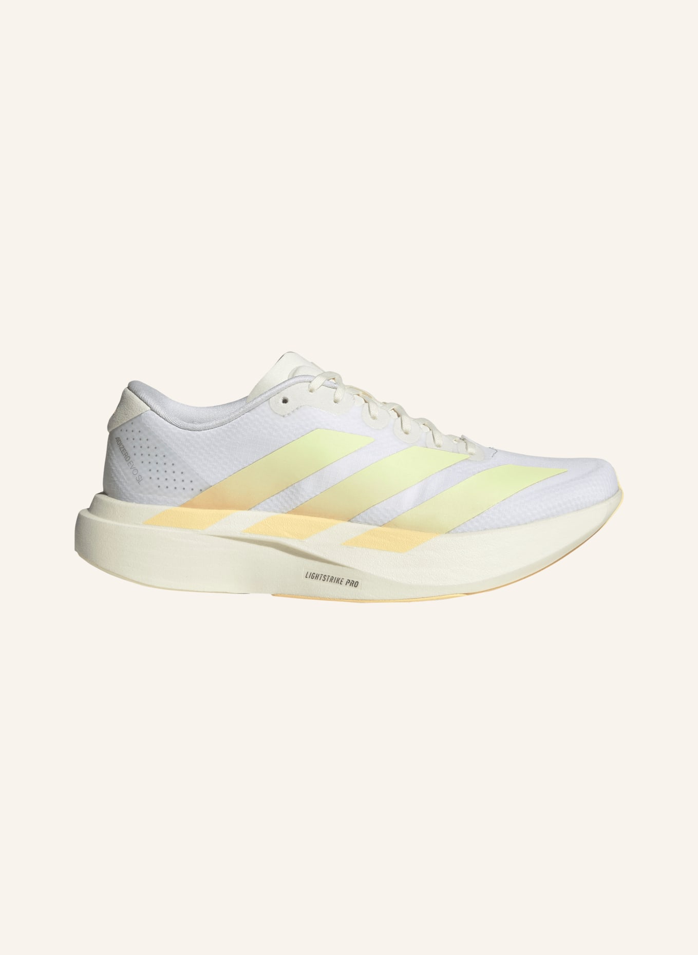 adidas Chaussures de course ADIZERO EVO SL WOVEN: BLANC