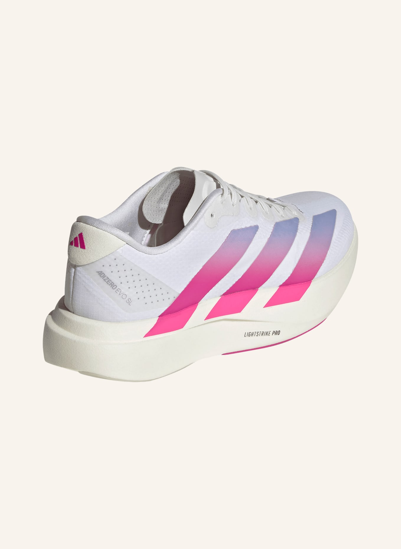 adidas Chaussures de course ADIZERO EVO SL WOVEN: BLANC