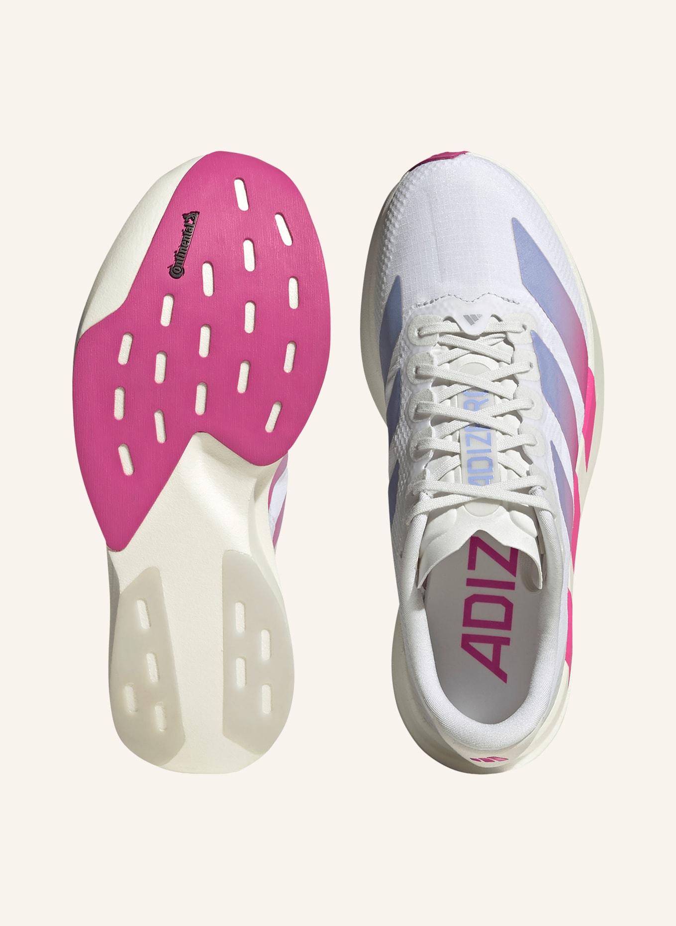 adidas Chaussures de course ADIZERO EVO SL WOVEN: BLANC