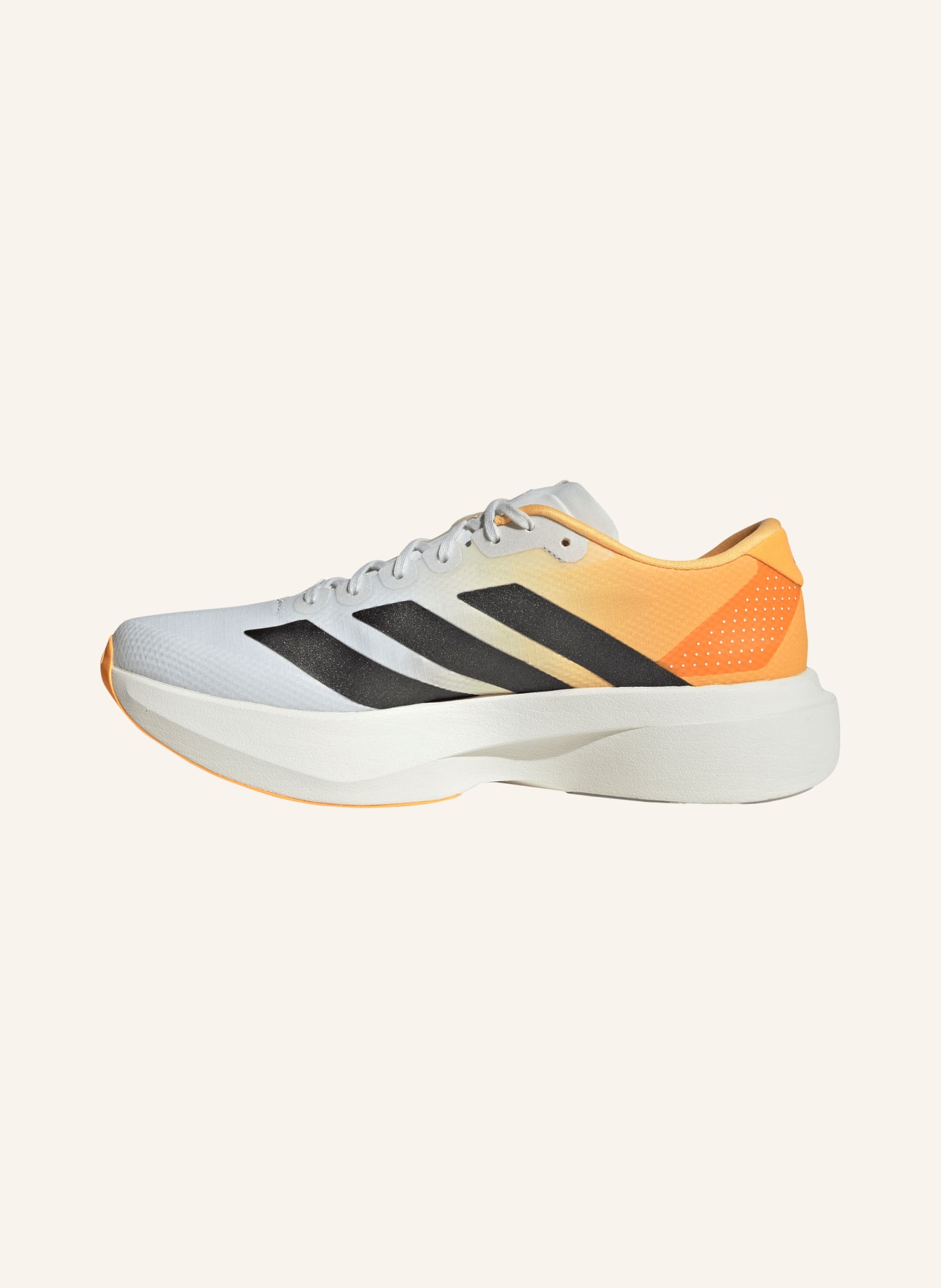 adidas Laufschuhe ADIZERO EVO SL: WEISS / NEONORANGE / SCHWARZ