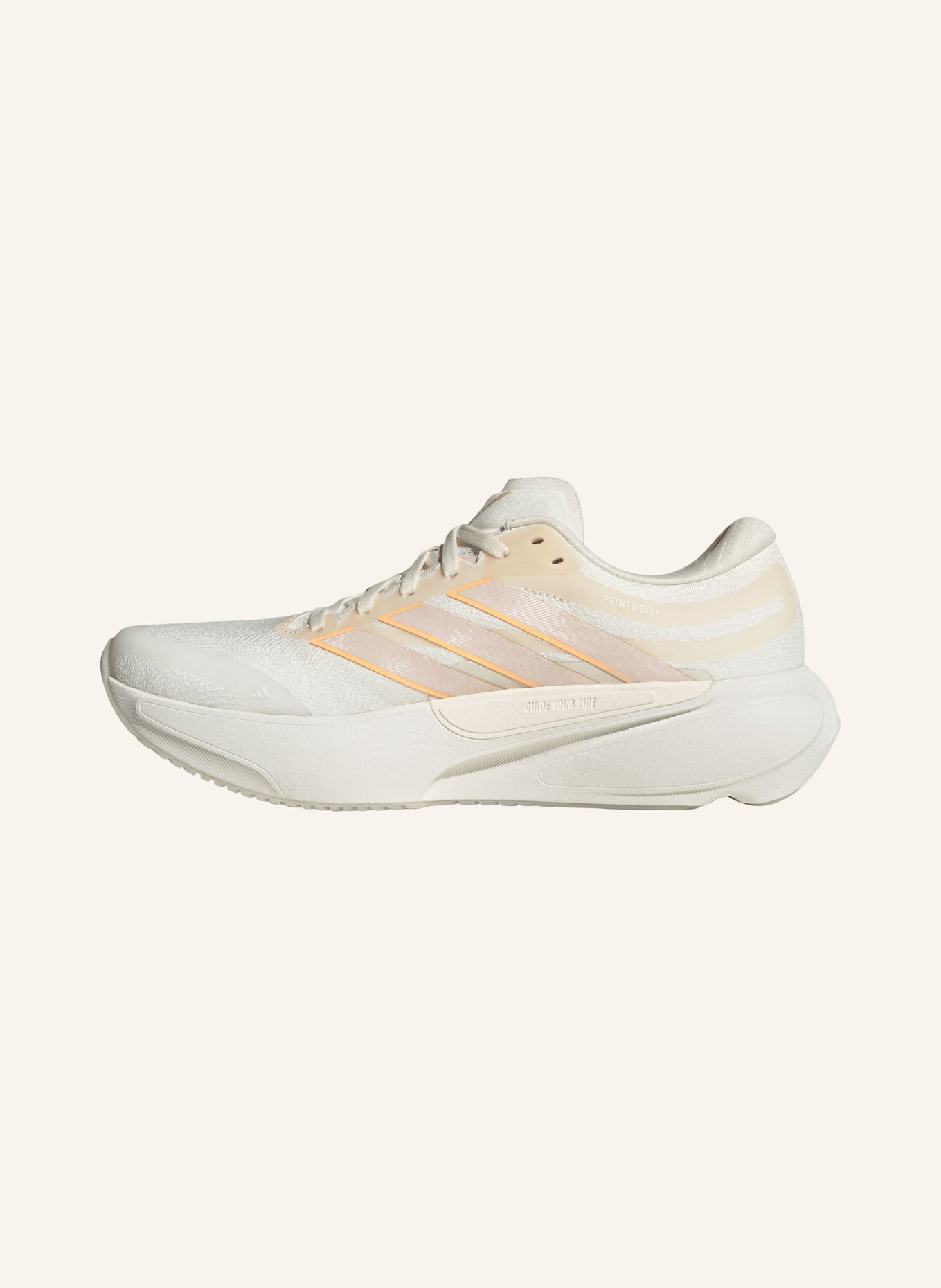 adidas Laufschuhe SUPERNOVA SOLUTION 3: WEISS / HELLORANGE