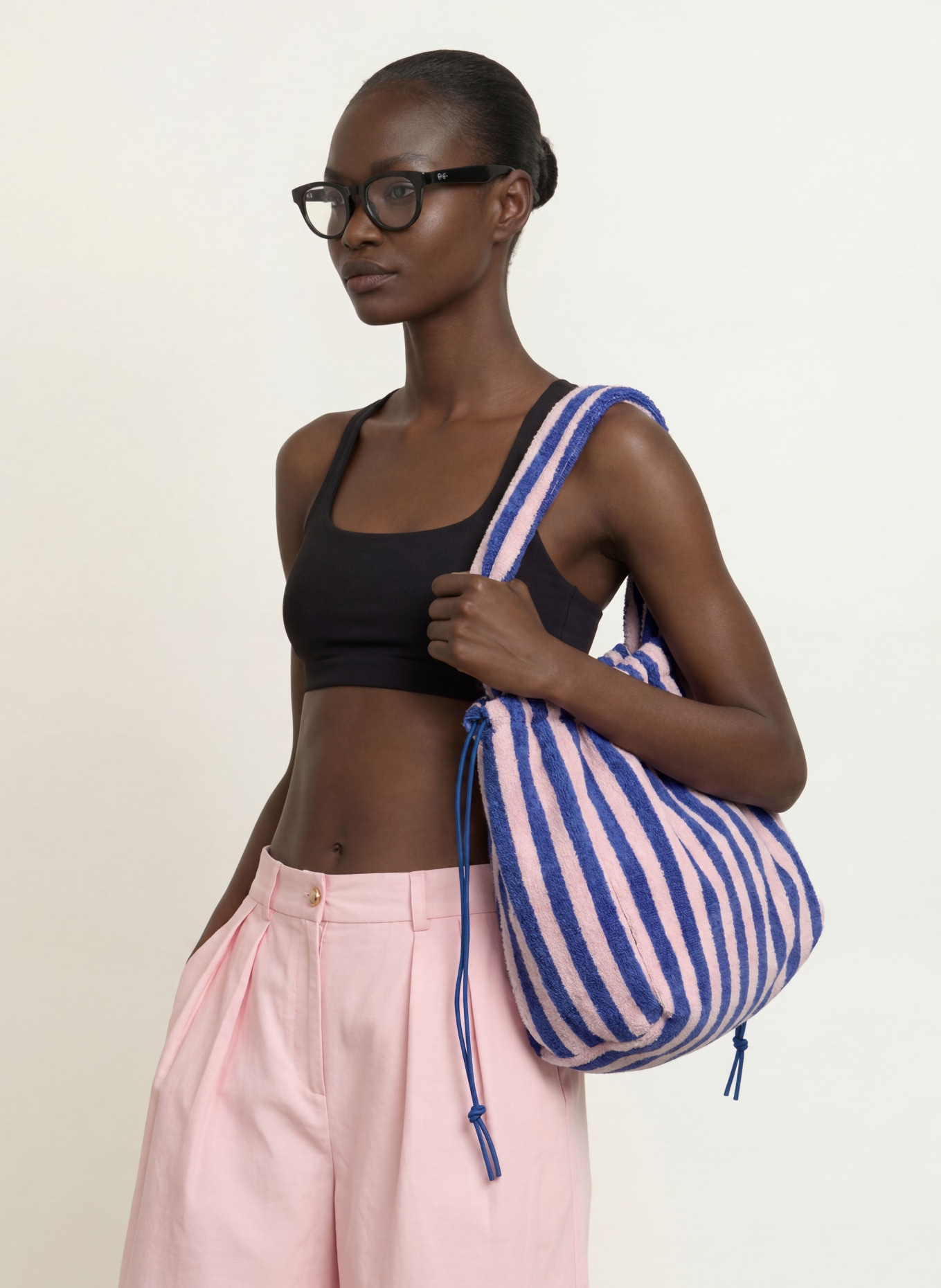 BONGUSTA Handtas NARAM SMALL: DONKERPAARS / ROZE
