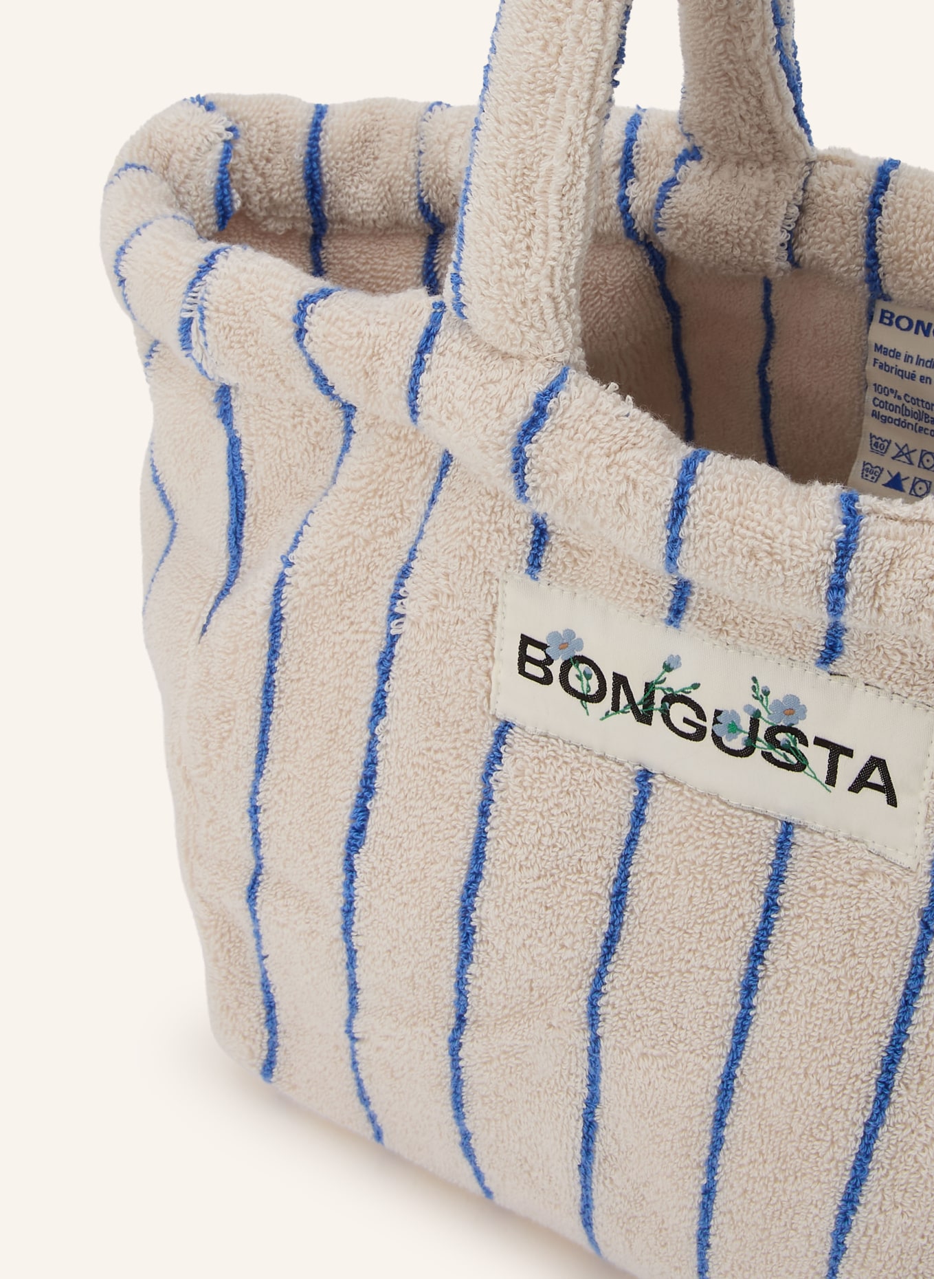 BONGUSTA Handtas NARAM SMALL: BLAUW / BEIGE