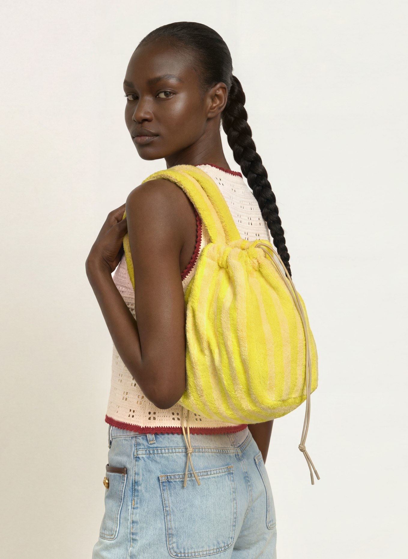BONGUSTA Handtas NARAM SMALL: GEEL / BEIGE