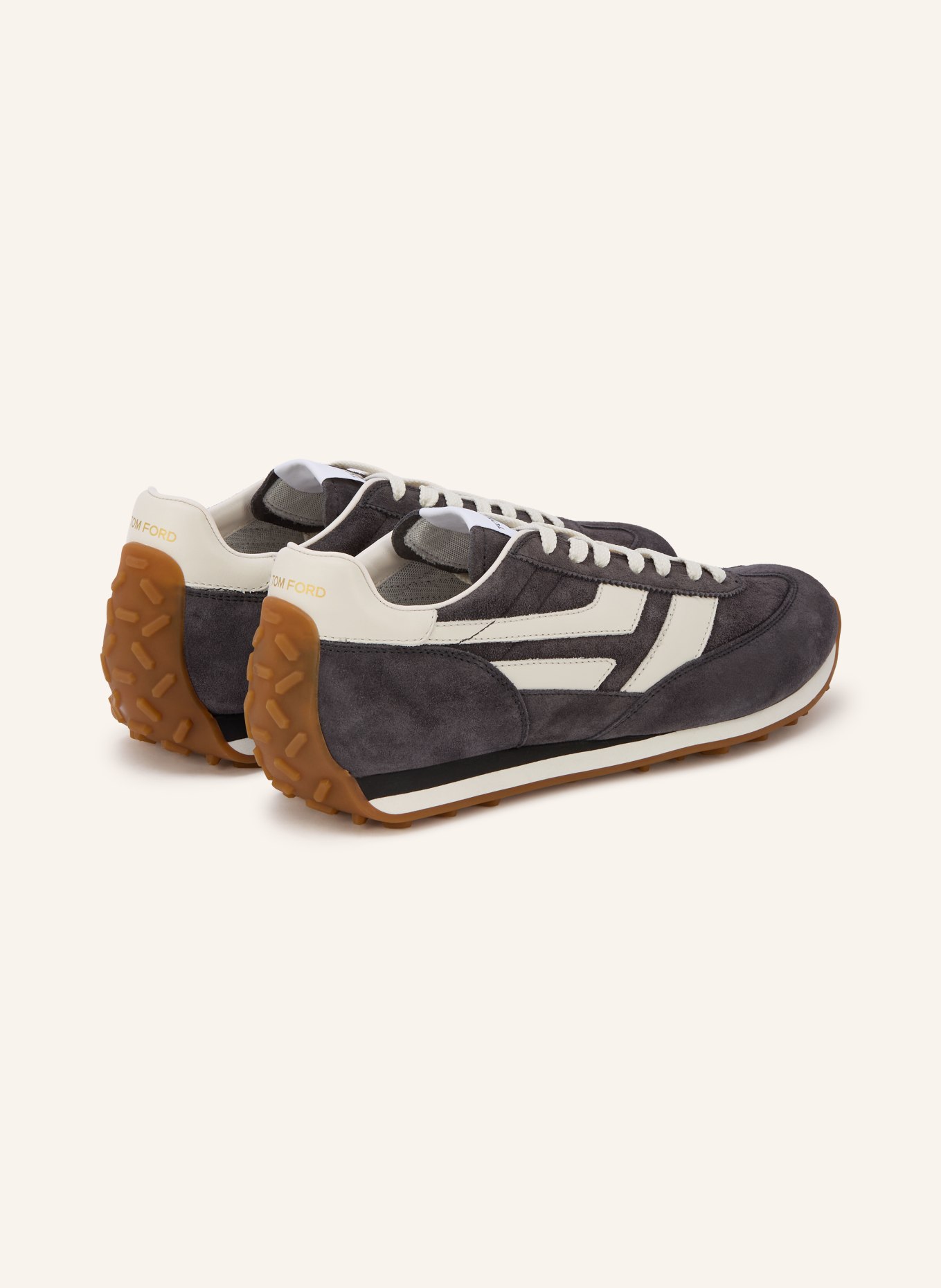 TOM FORD MICK sneaker: DARK GRAY / WHITE