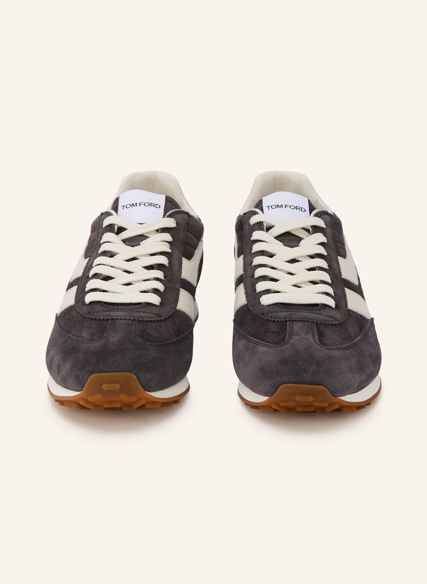 TOM FORD MICK sneaker: DARK GRAY / WHITE