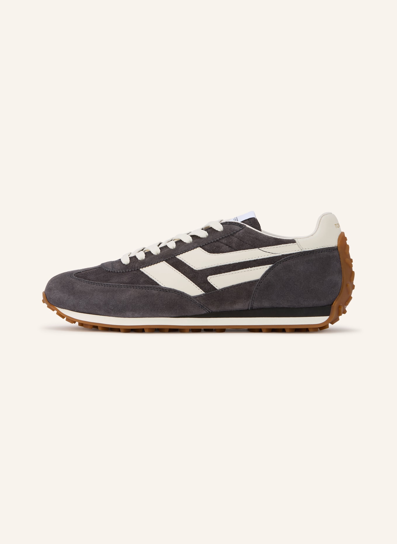 TOM FORD MICK sneaker: DARK GRAY / WHITE