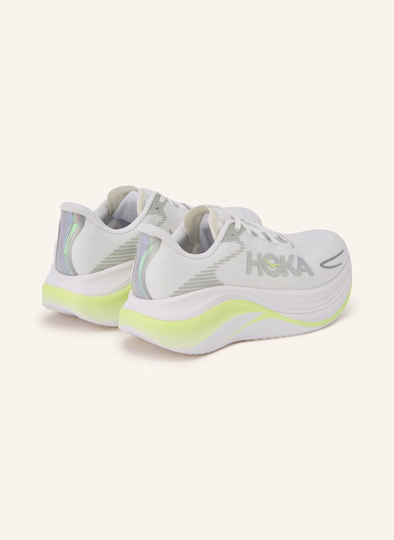 HOKA SKYWARD X 2 Running Shoes: WHITE / SILVER / GRAY