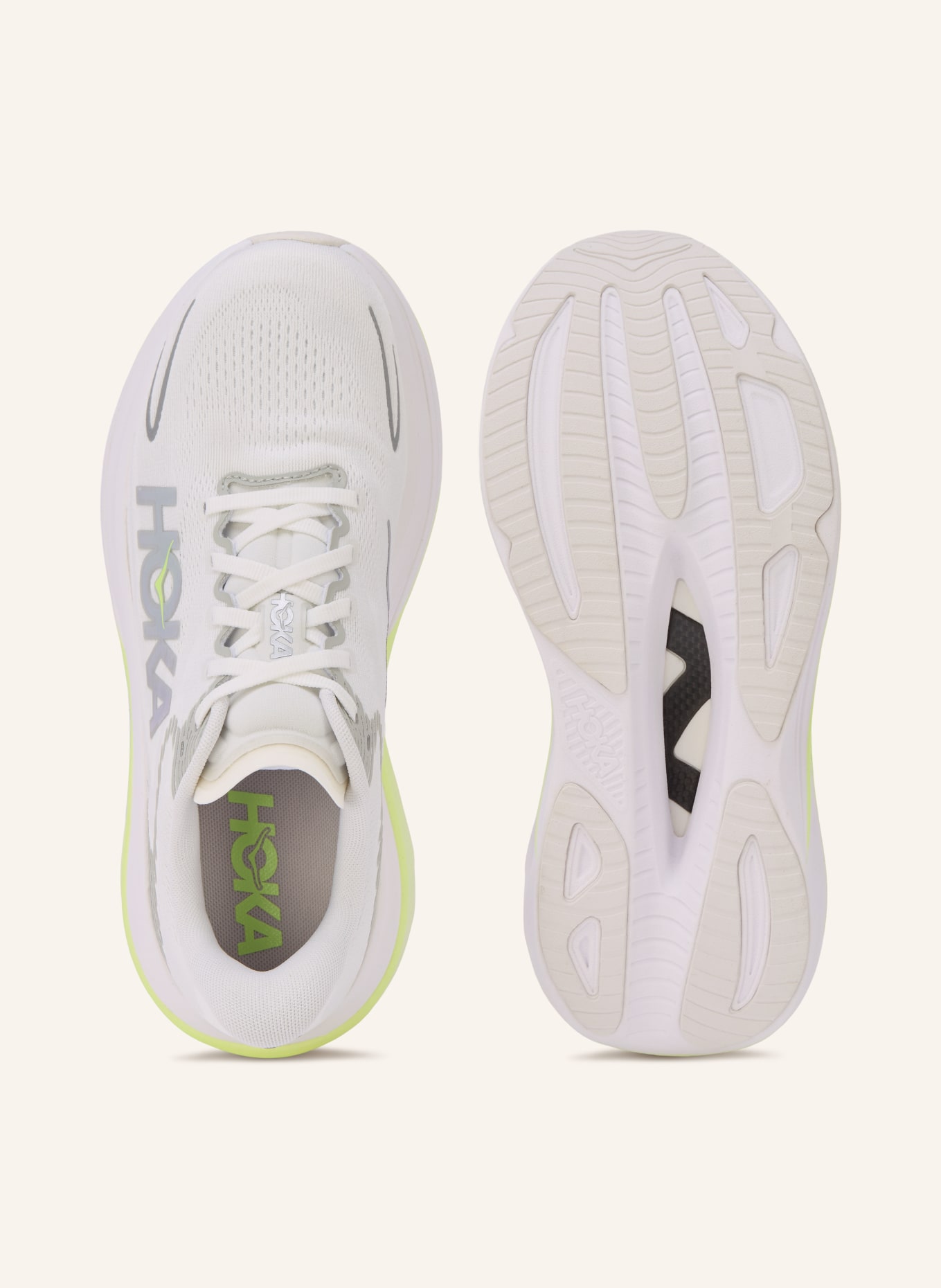 HOKA SKYWARD X 2 Running Shoes: WHITE / SILVER / GRAY