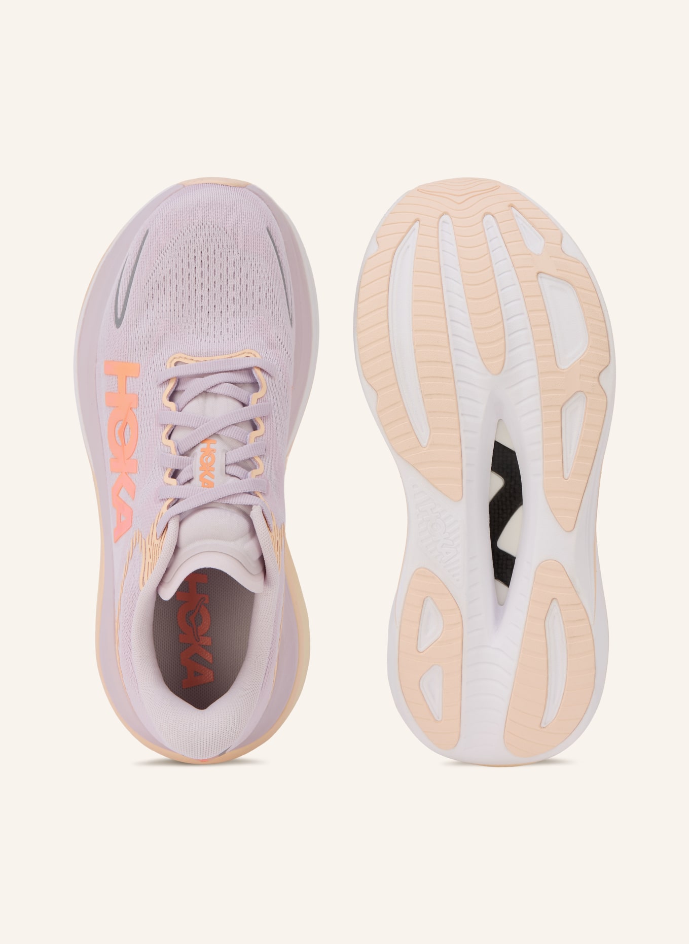 HOKA SKYWARD X 2 Running Shoes: LIGHT PINK / LIGHT RED / LIGHT ORANGE