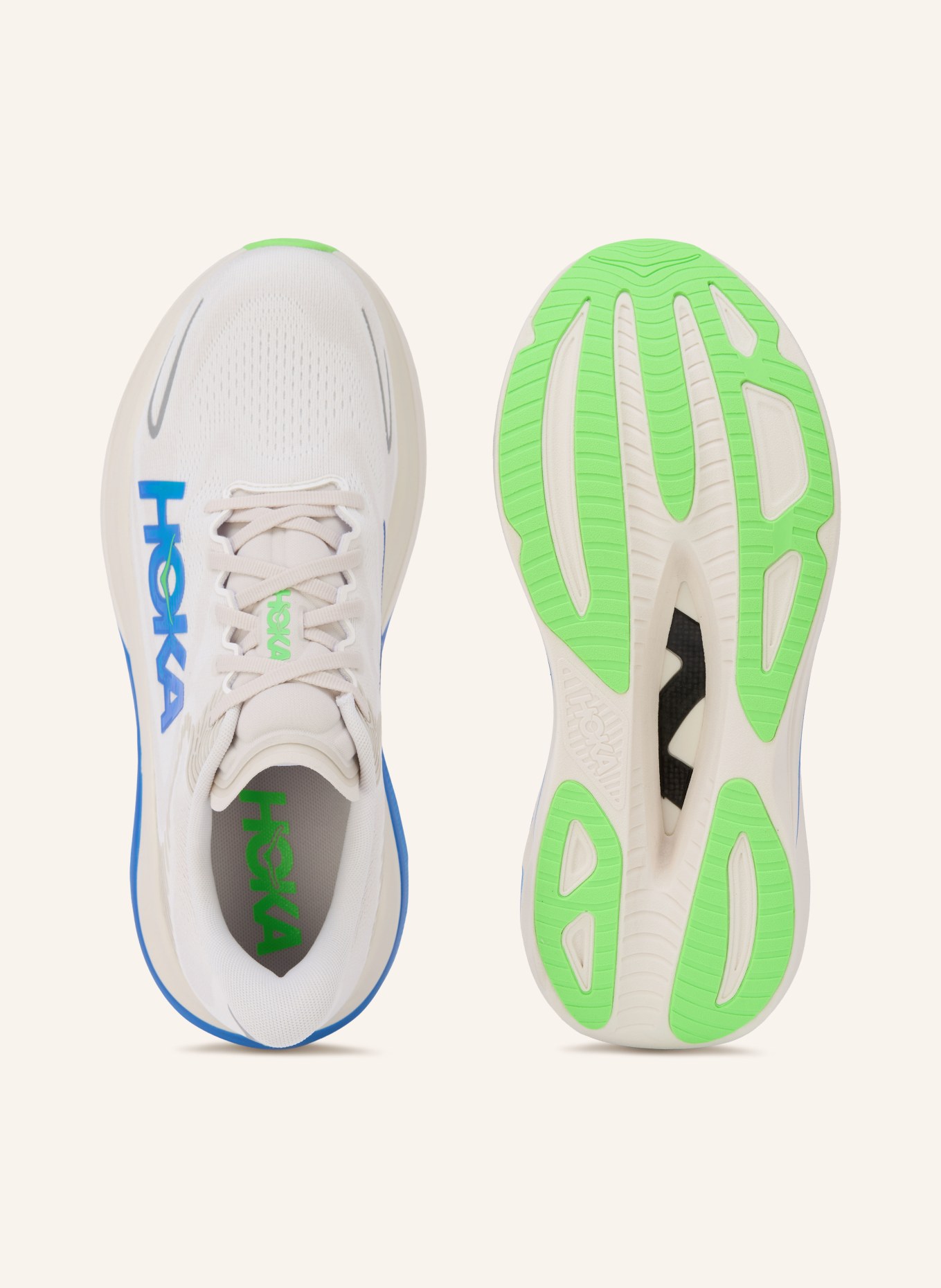 HOKA SKYWARD X 2 Running Shoes: WHITE / GRAY / BLUE